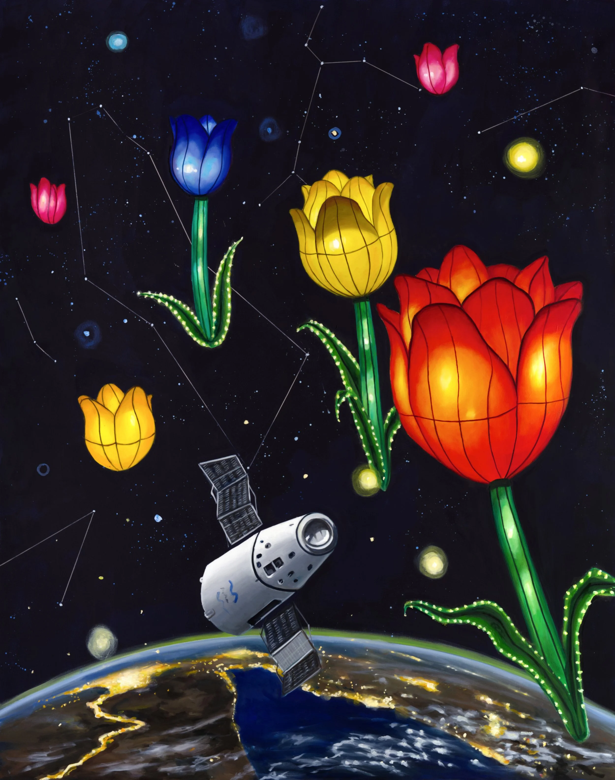 Tulips in space