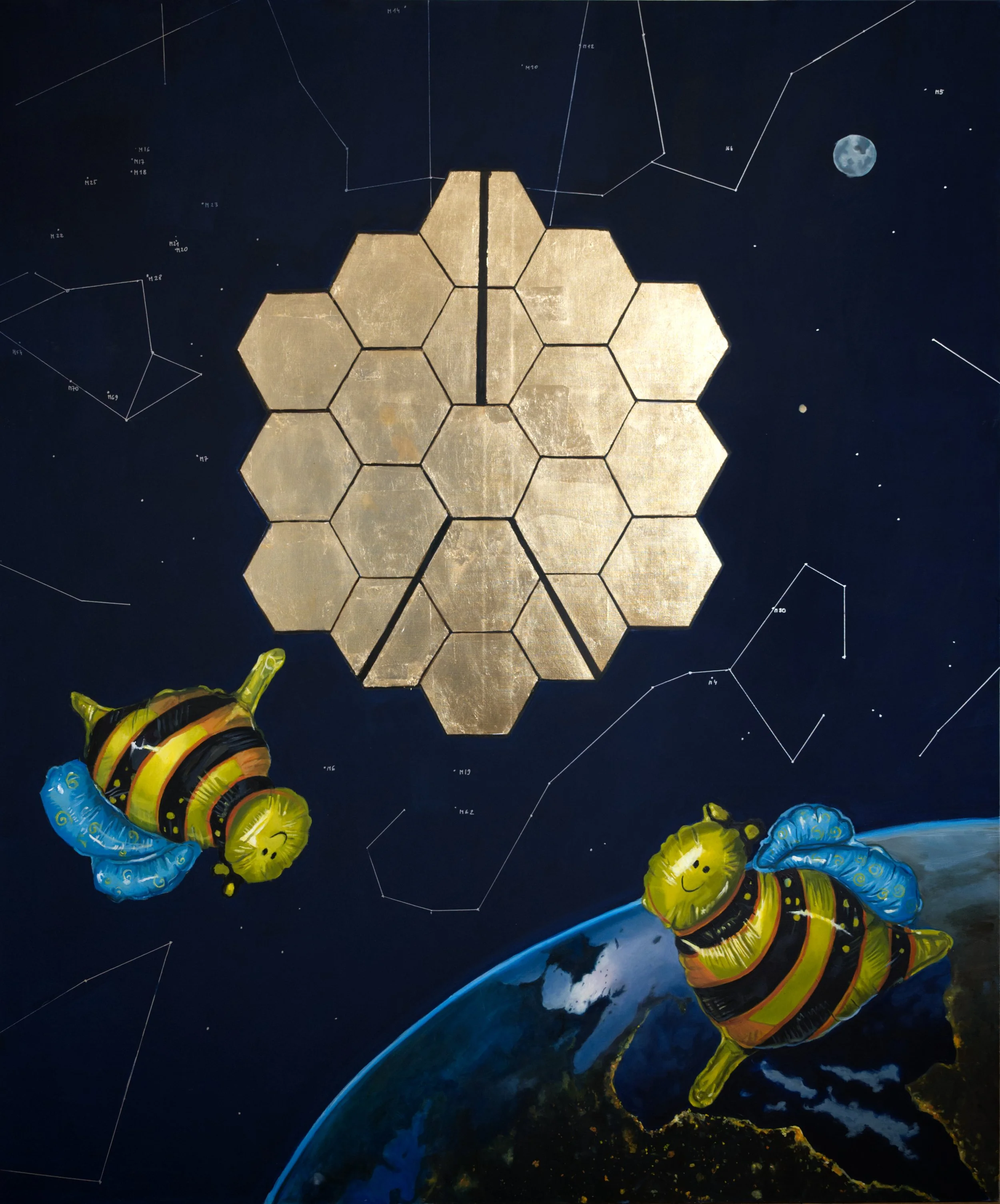 Webb telescope as a honeycomb