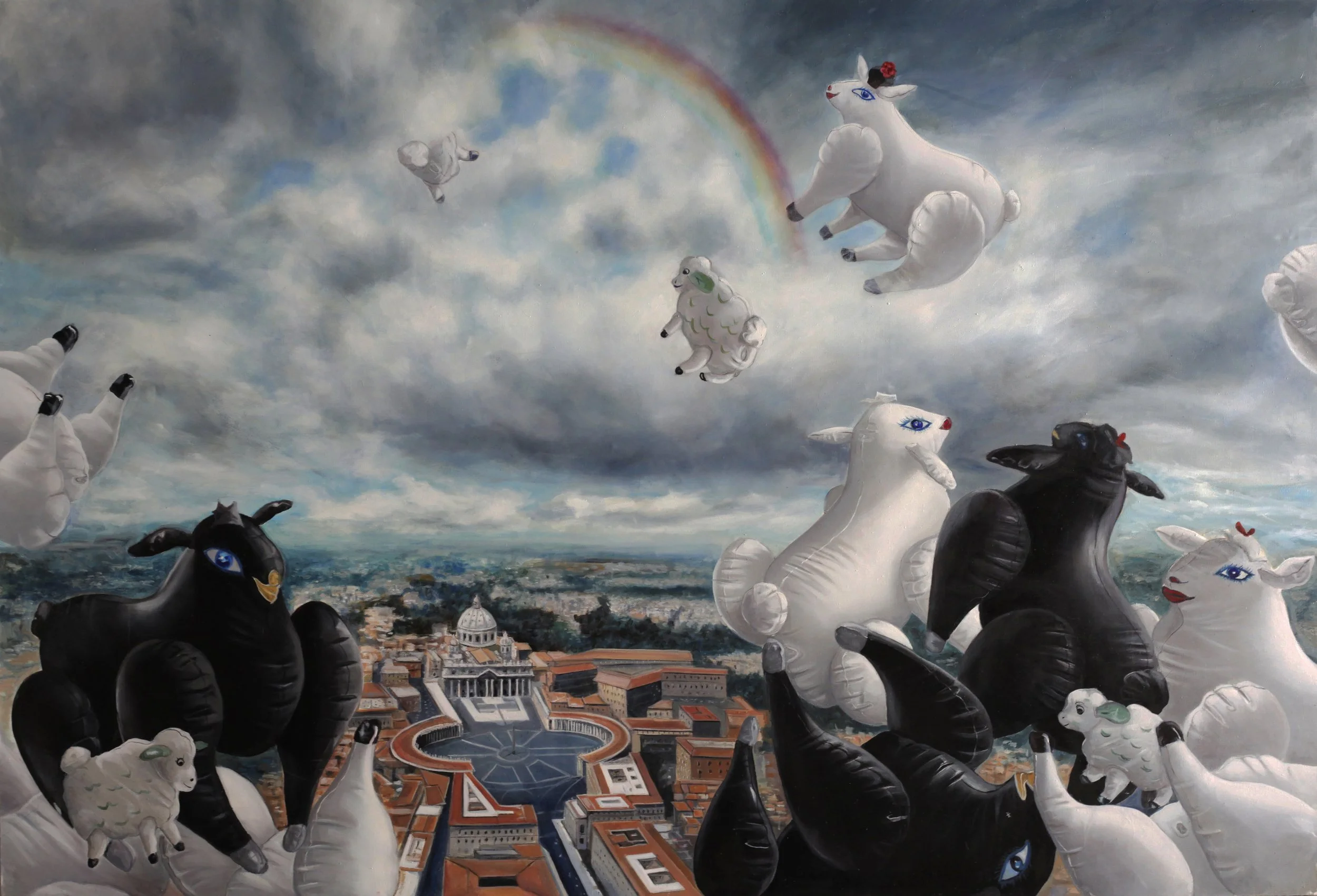Vatican Lambs of God                                                                                  
Oil on canvas, 160 × 220 cm