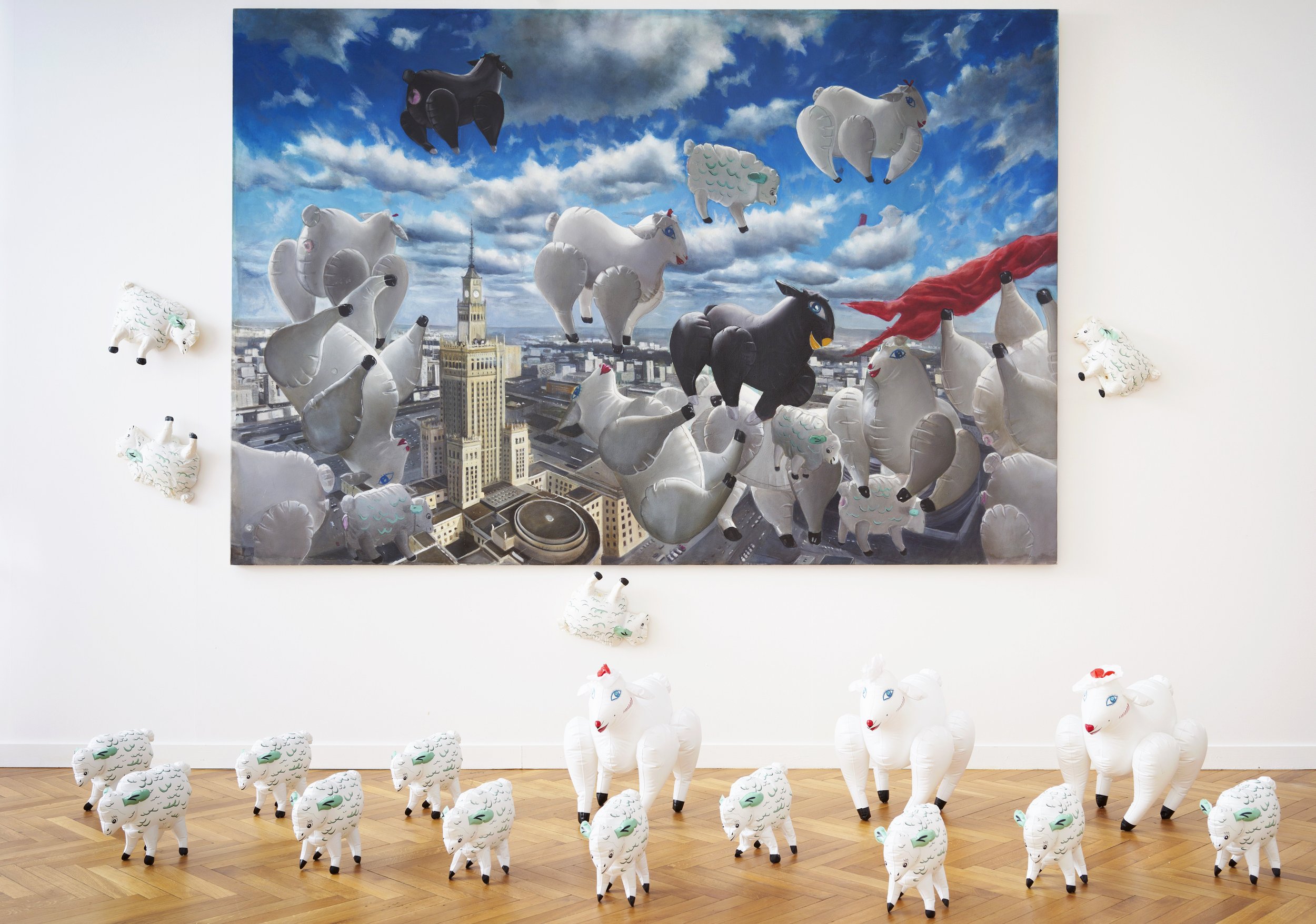 Lambs of God                                                                                  
Oil on canvas, 187 × 280 cm