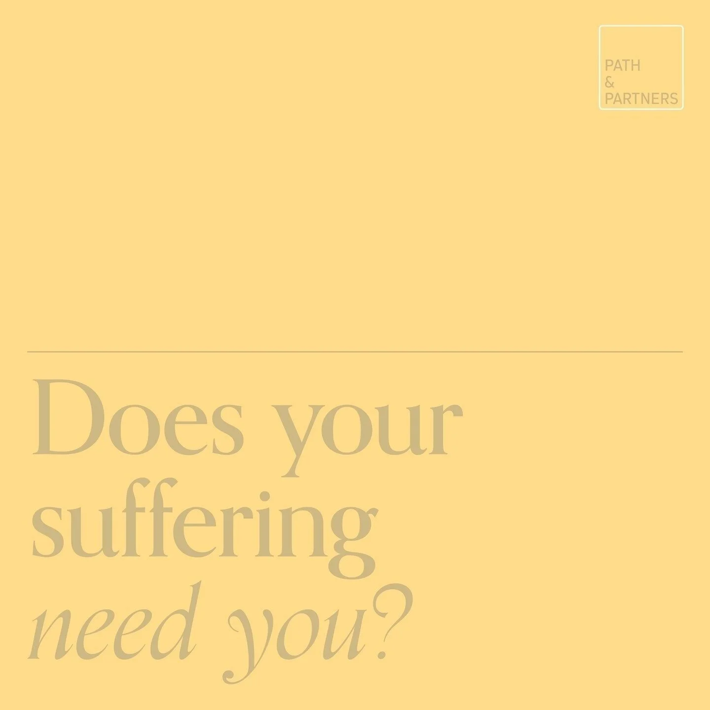 I&rsquo;ve spent a lot of time and energy trying to avoid my own suffering. But no matter how far I ran, there it was, looming. Like most, my suffering was complex, righteous, and filled with broken expectations. But the moment I started to let go of
