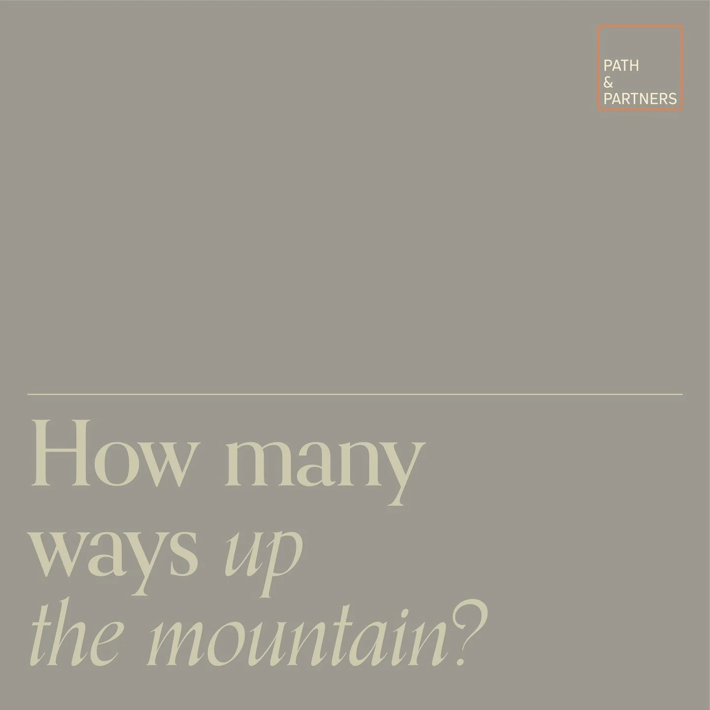 Even though each path to a mountain&rsquo;s summit is unique, they all lead to the same place. Sure, the terrain may look different. The views might be different. Even the weather may vary. From our limited perspectives, it can be easy to insist, &ld