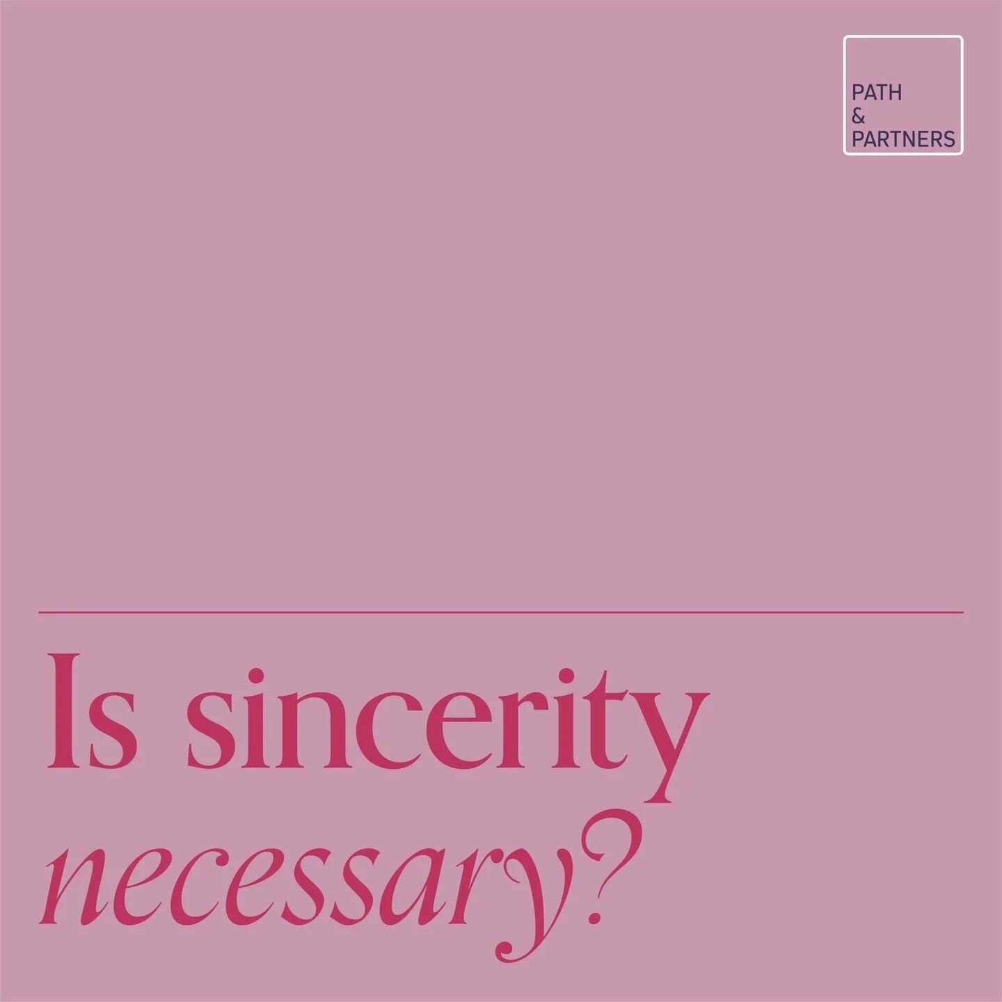 We all have an intuitive idea of what&rsquo;s good and bad. But when our sincerity is only skin deep, we destroy the trust and empathy that connects us all. Living with a fragmented, conditional view of truth can be very confusing and it never really