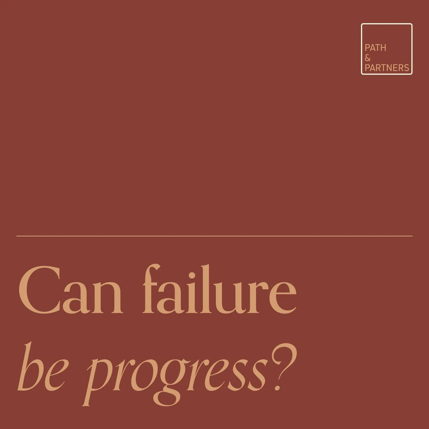 A step forward. Two steps back. The path can challenge our understanding of &ldquo;progress.&rdquo; Sometimes progress is marked by external reward. More often than not, it&rsquo;s far less obvious. In my life, mistakes and failures have been some of