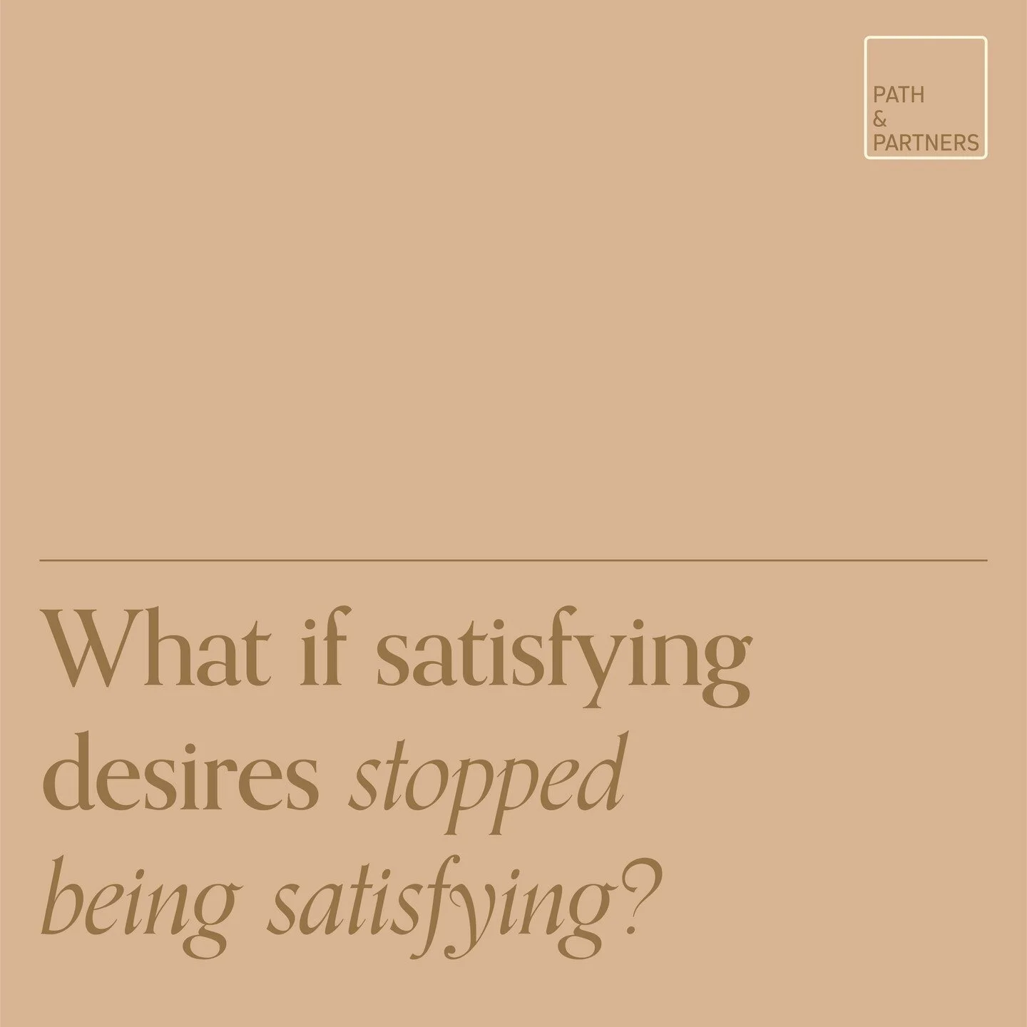 The cycle of desire has no end. For me it didn&rsquo;t really matter what I desired, the constant reaching, and clinging took up a tremendous amount of time and energy. Before we know it, we've created habits that become woven into the fabric of our 