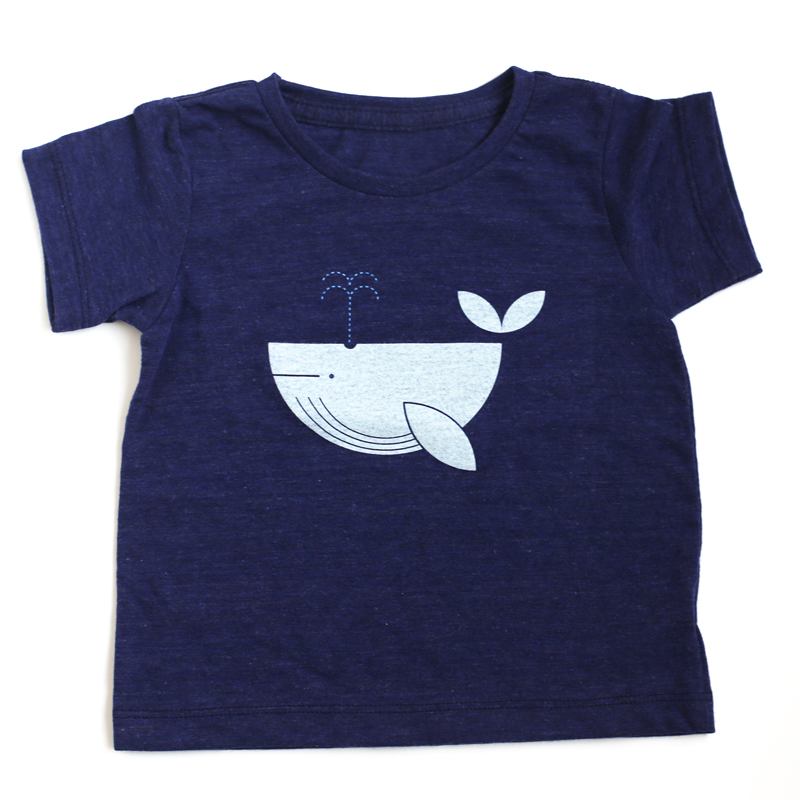 Wally Whale tri-blend short sleeve