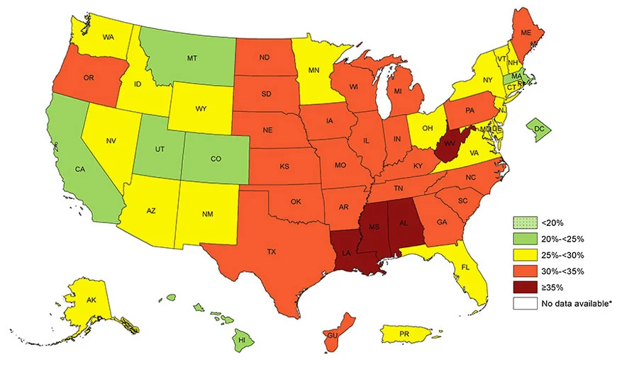 "The 5 Worst States for Obesity and the 5 Best" Review