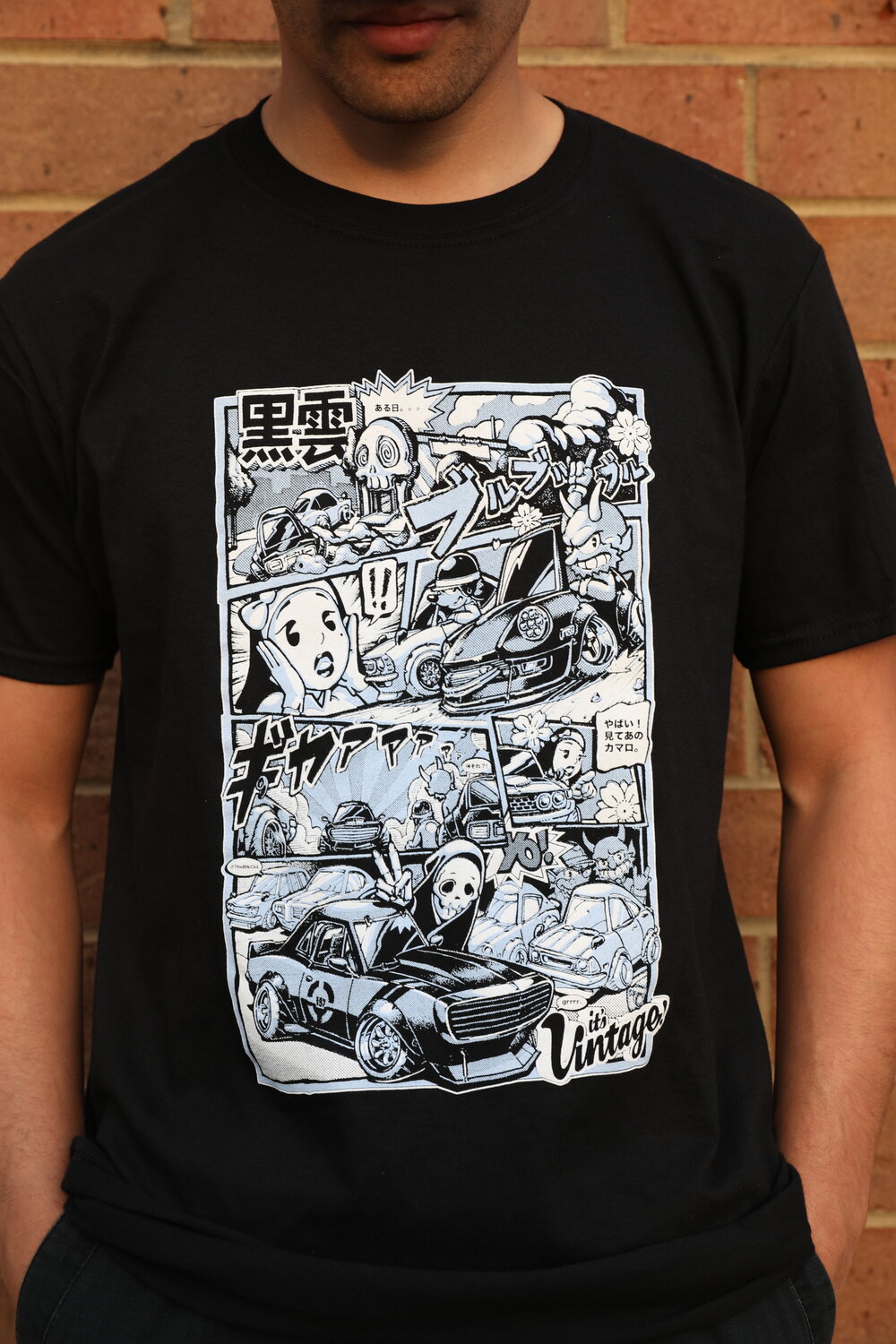Manga T-shirt — Black