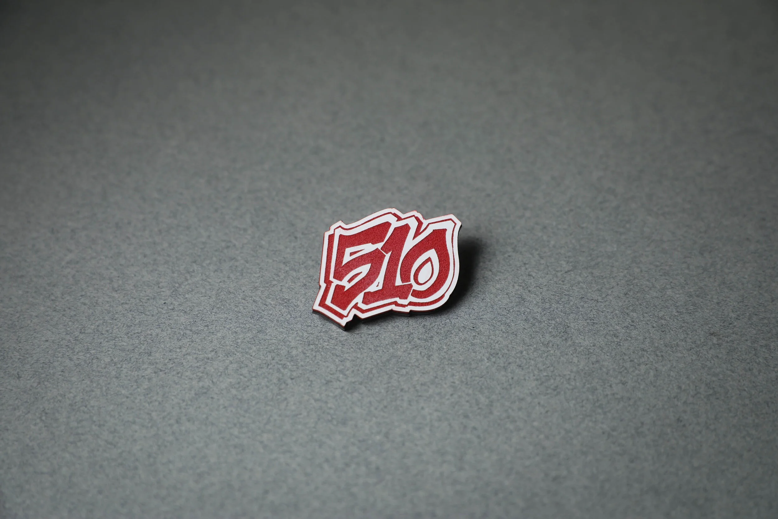 510 Letter Pin Red