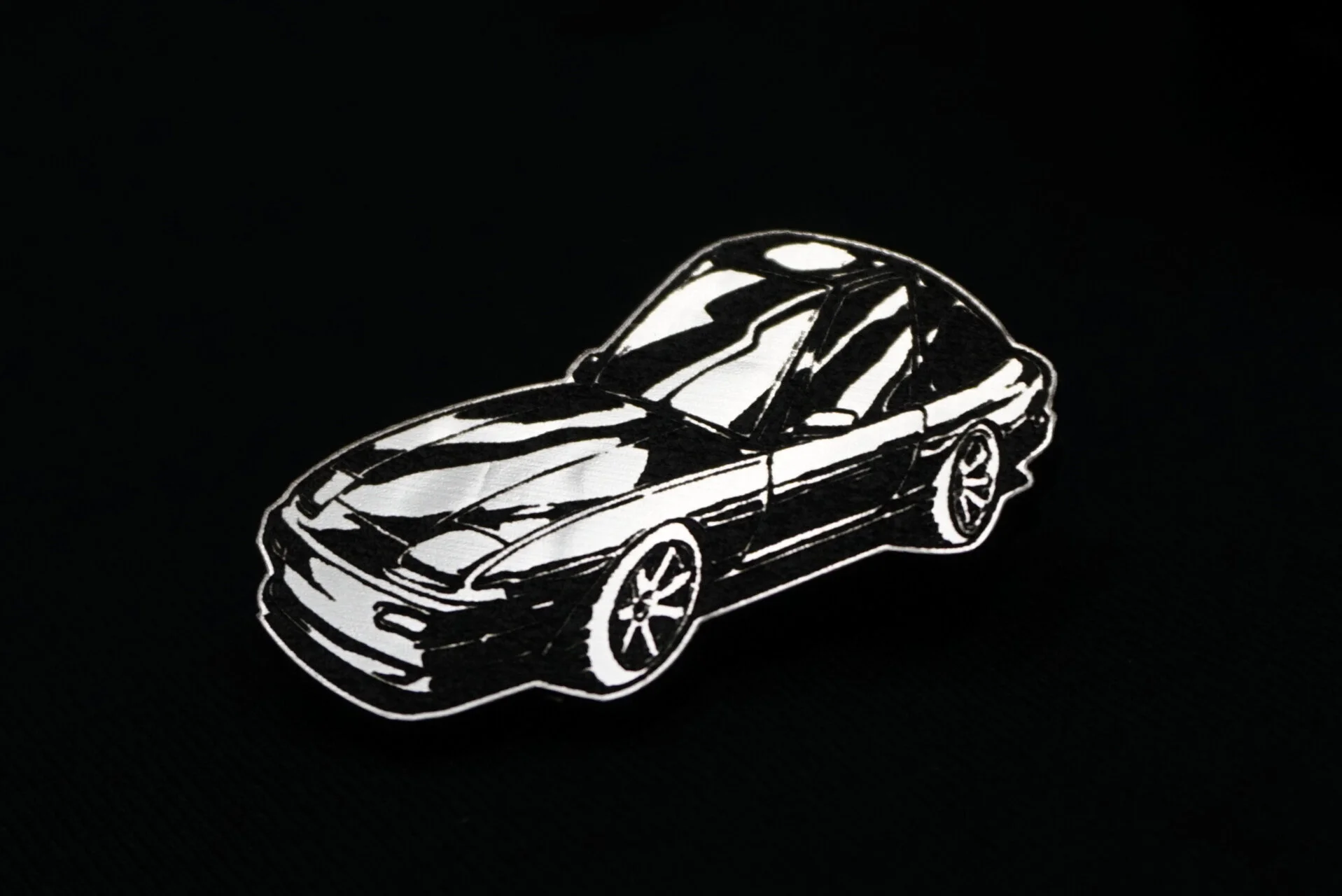 Chibi 240SX Pin Silver
