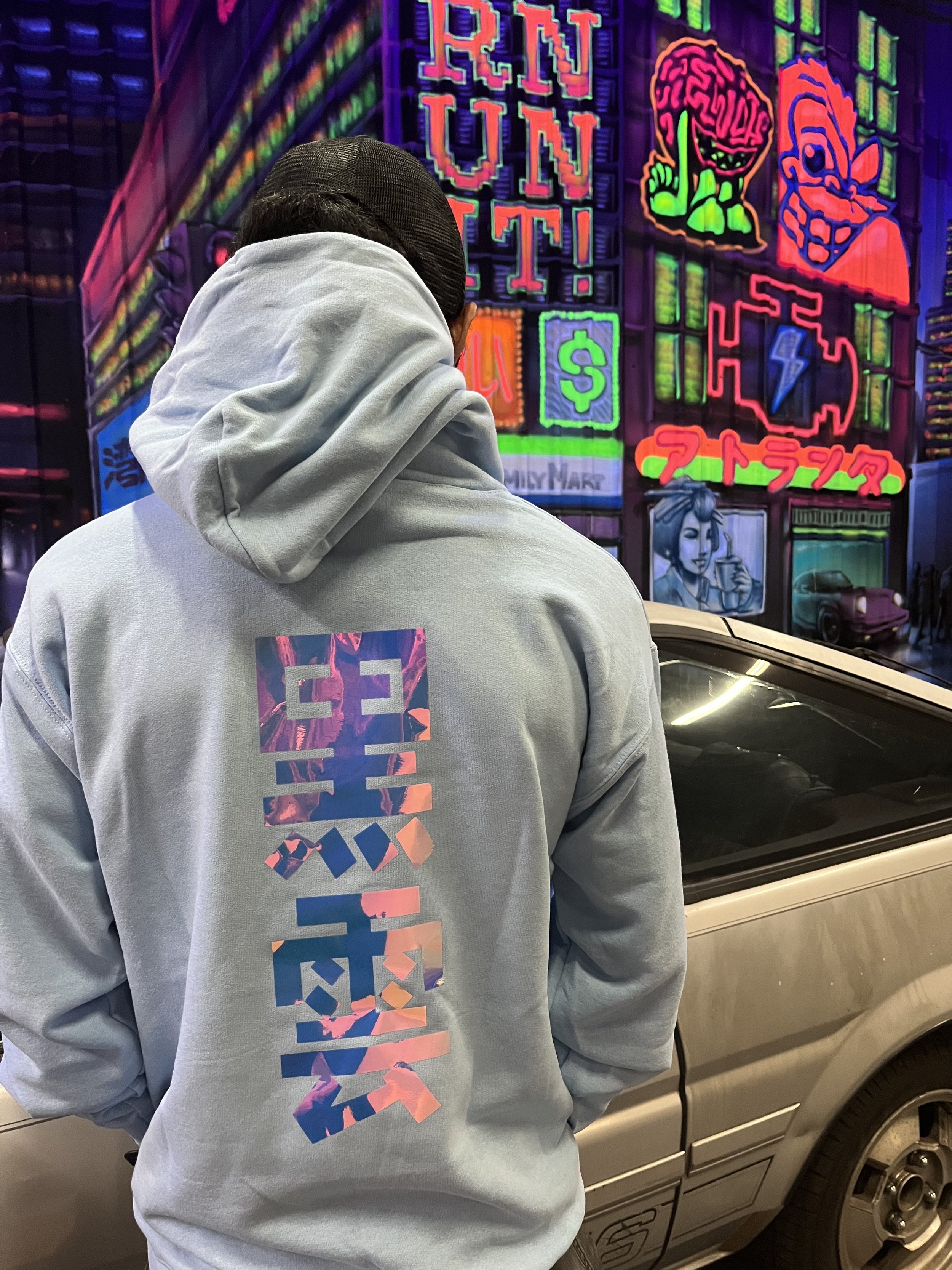 Baby Blue Promise Hoody Back