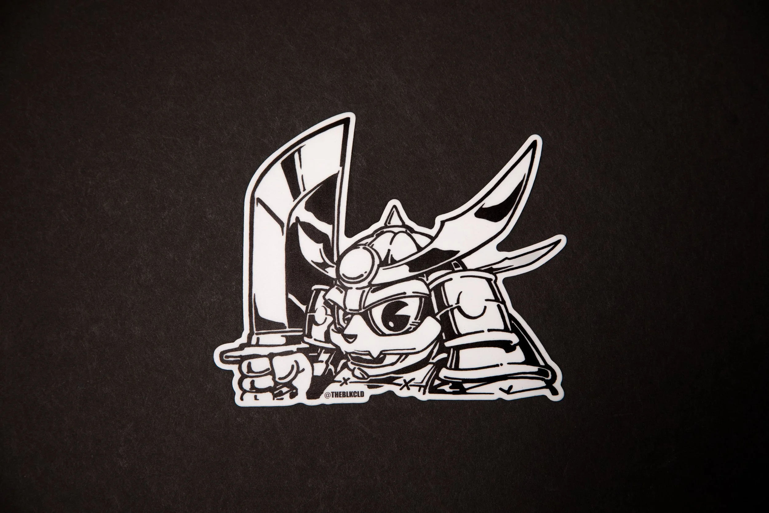 Kai Oni Chibi Samurai Peeper Sticker