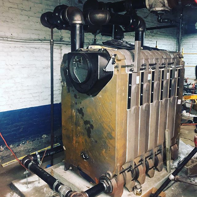 Steam oil to gas in Chelsea continues. #steam #oiltogas #heatinginny #absolutemechanicalcoinc #steamboilers