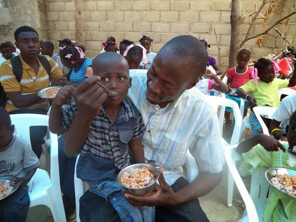 Schera has made it his life's mission to make sure the children in his community of Cerca Carvajal Haiti are fed a nutritious meal at least once a day. 