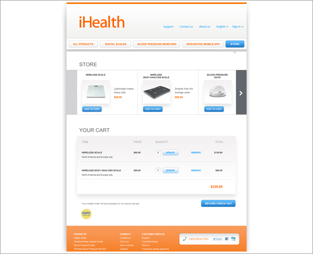 iHealth: store