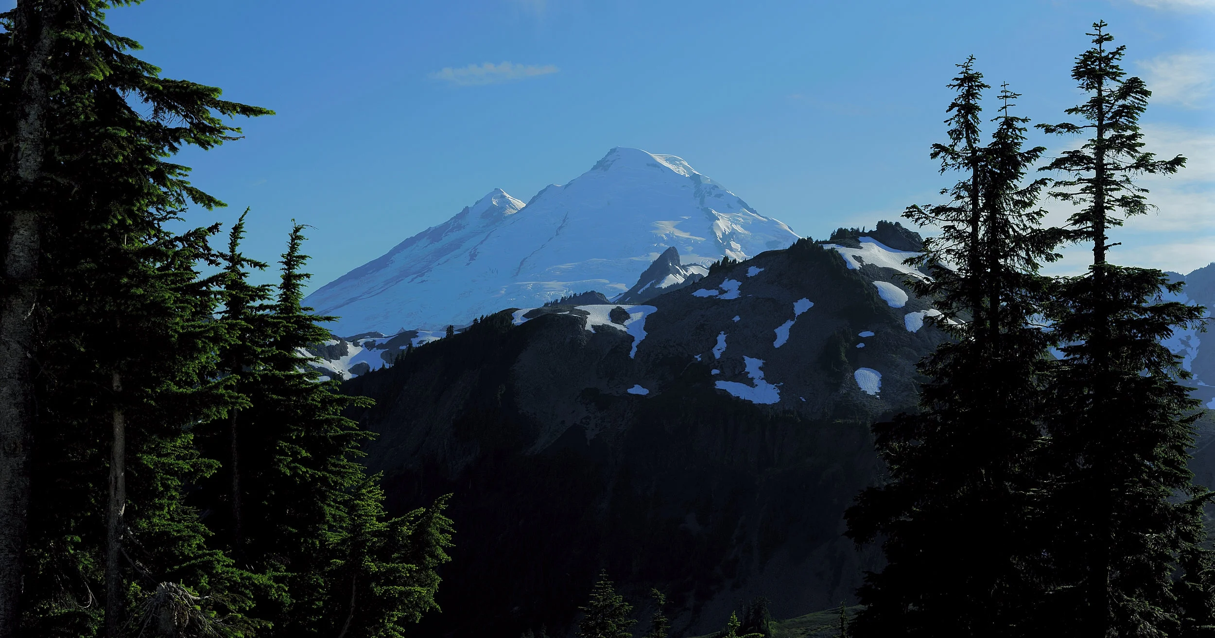 Mount Baker/ An evening view of the east side of Mount Baker from Artist Point. Purchase Options