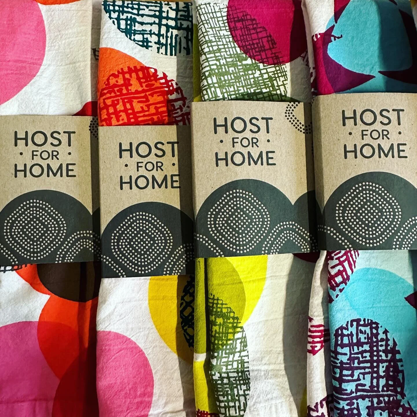 A bunch of tea towels found new homes yesterday at the @kcurbanpotters pop up shop! I still have a great selection available in my shop- ready to go for easy gift gifting (comes in a custom letterpress band with business card and care card). Or maybe