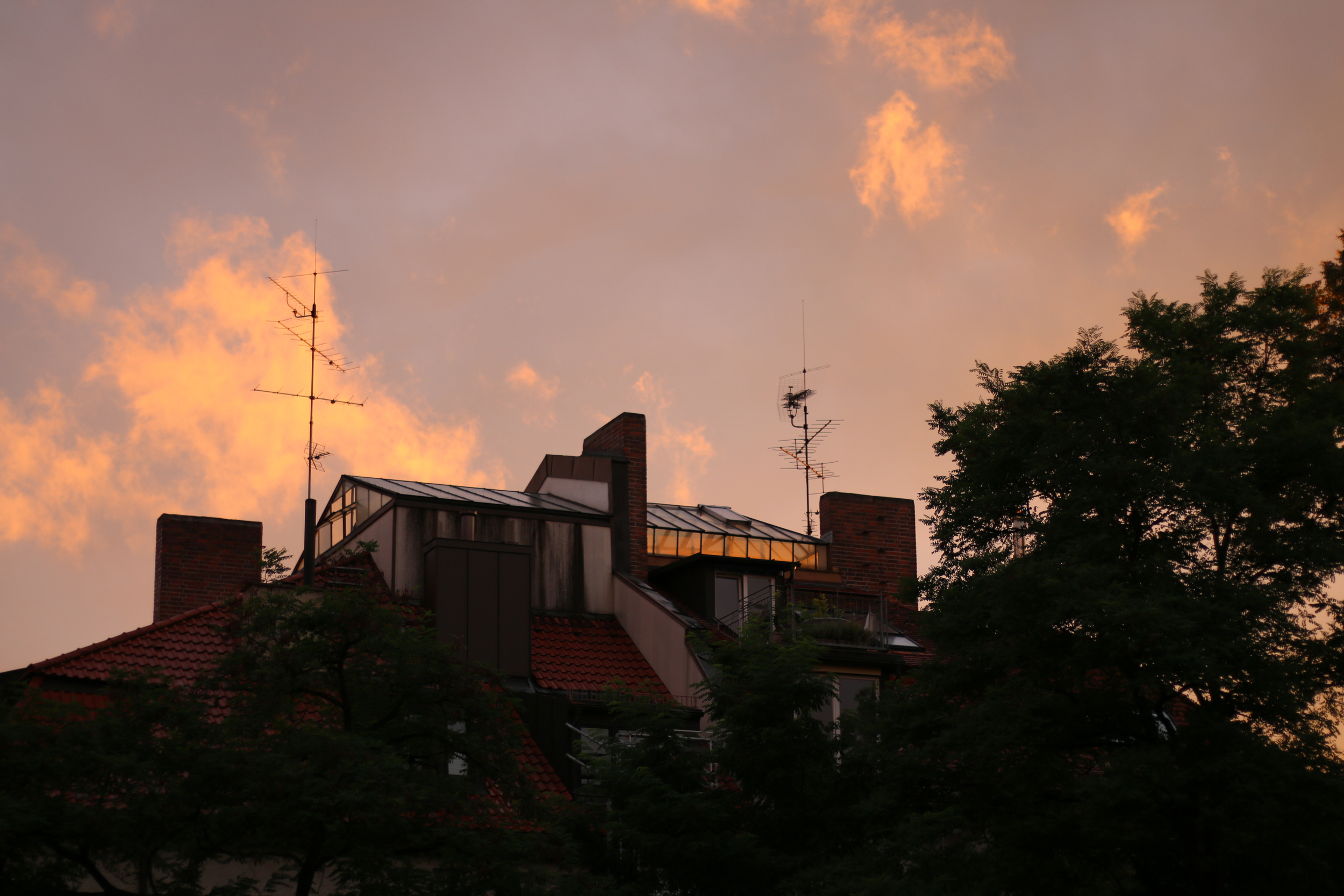Rachael's view from her little apartment. Amazing building.