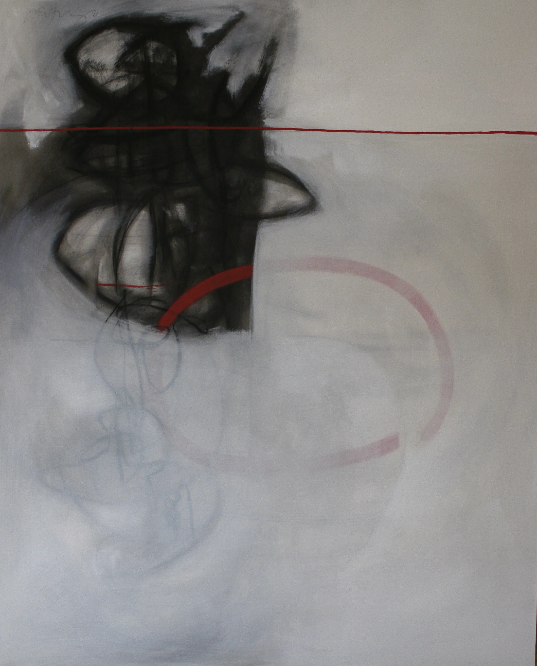  grim reaper on a bicycle / oil on canvas 48x36 