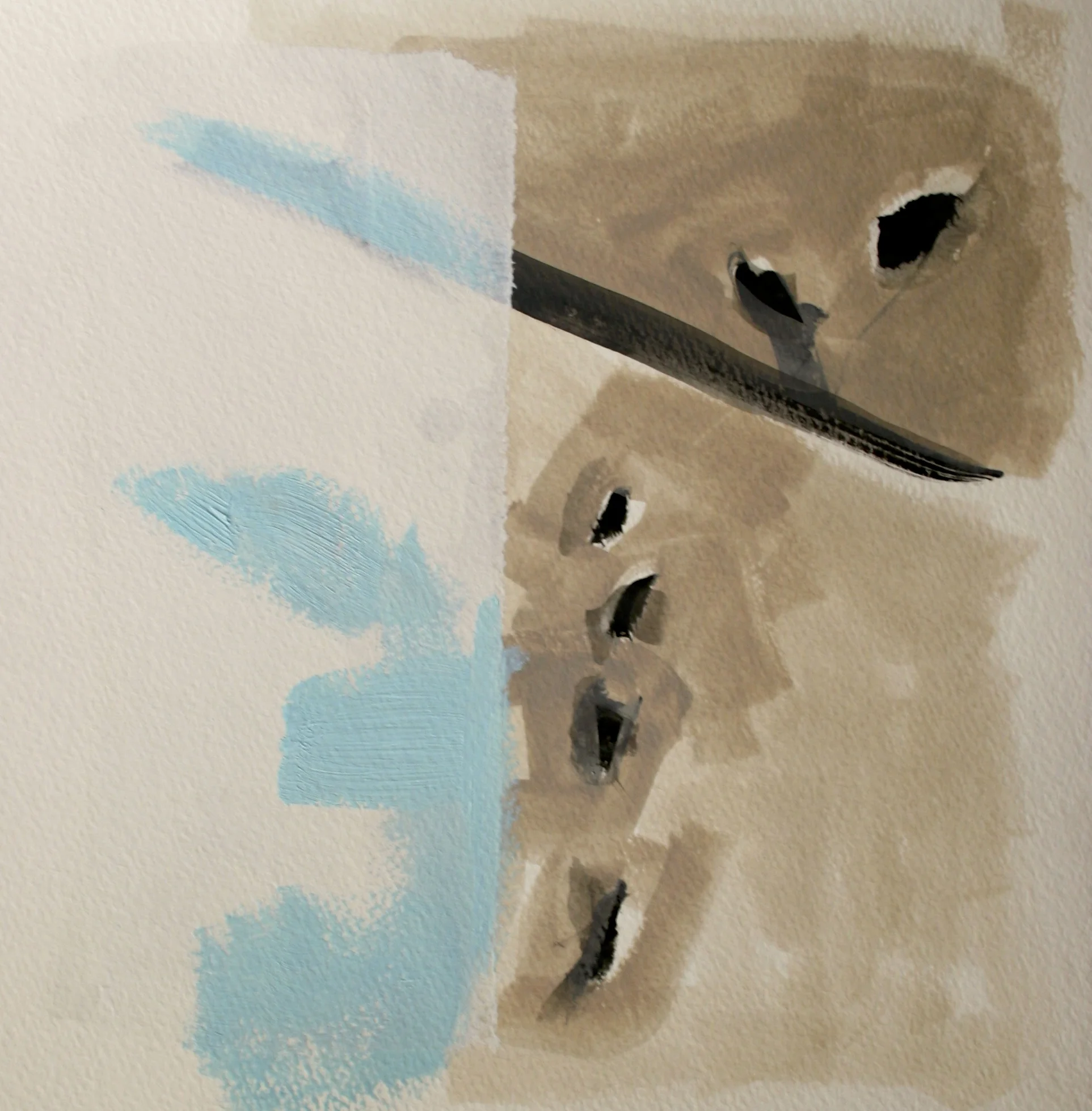 INK ,OIL ON PAPER 15X15