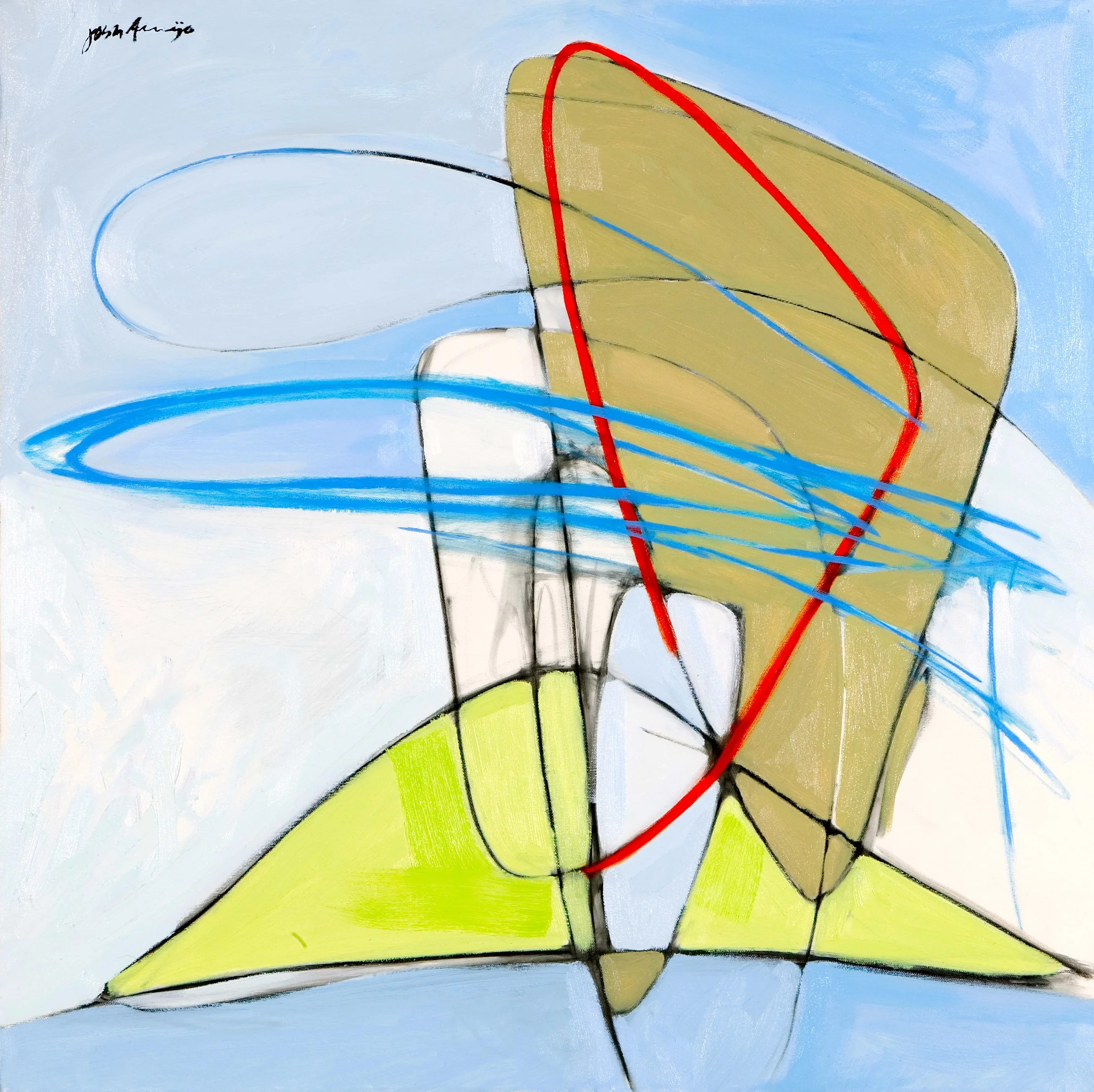 "Abstract 1" oil on canvas 30x30