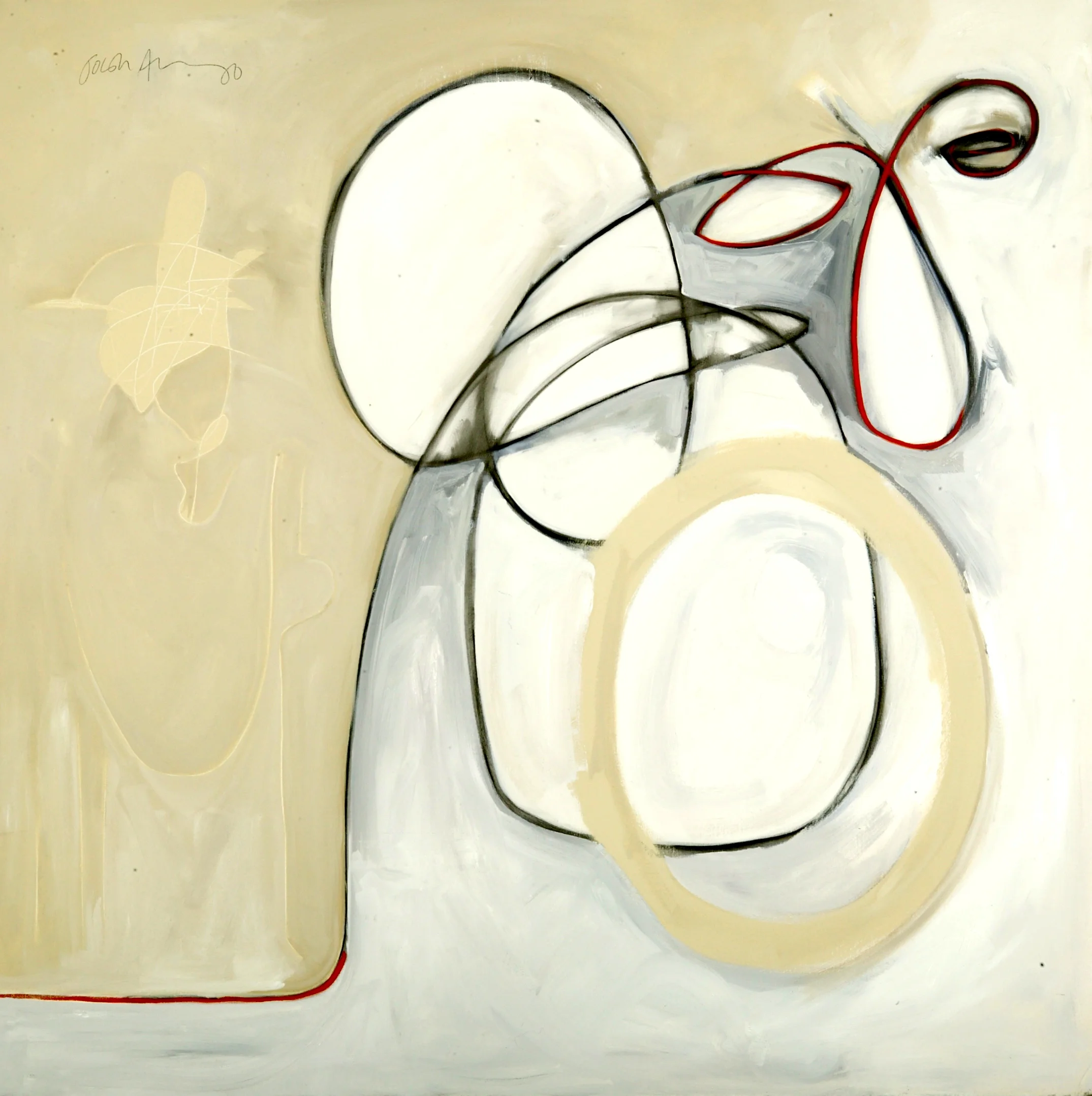 "Big O" oil on canvas 48x48 