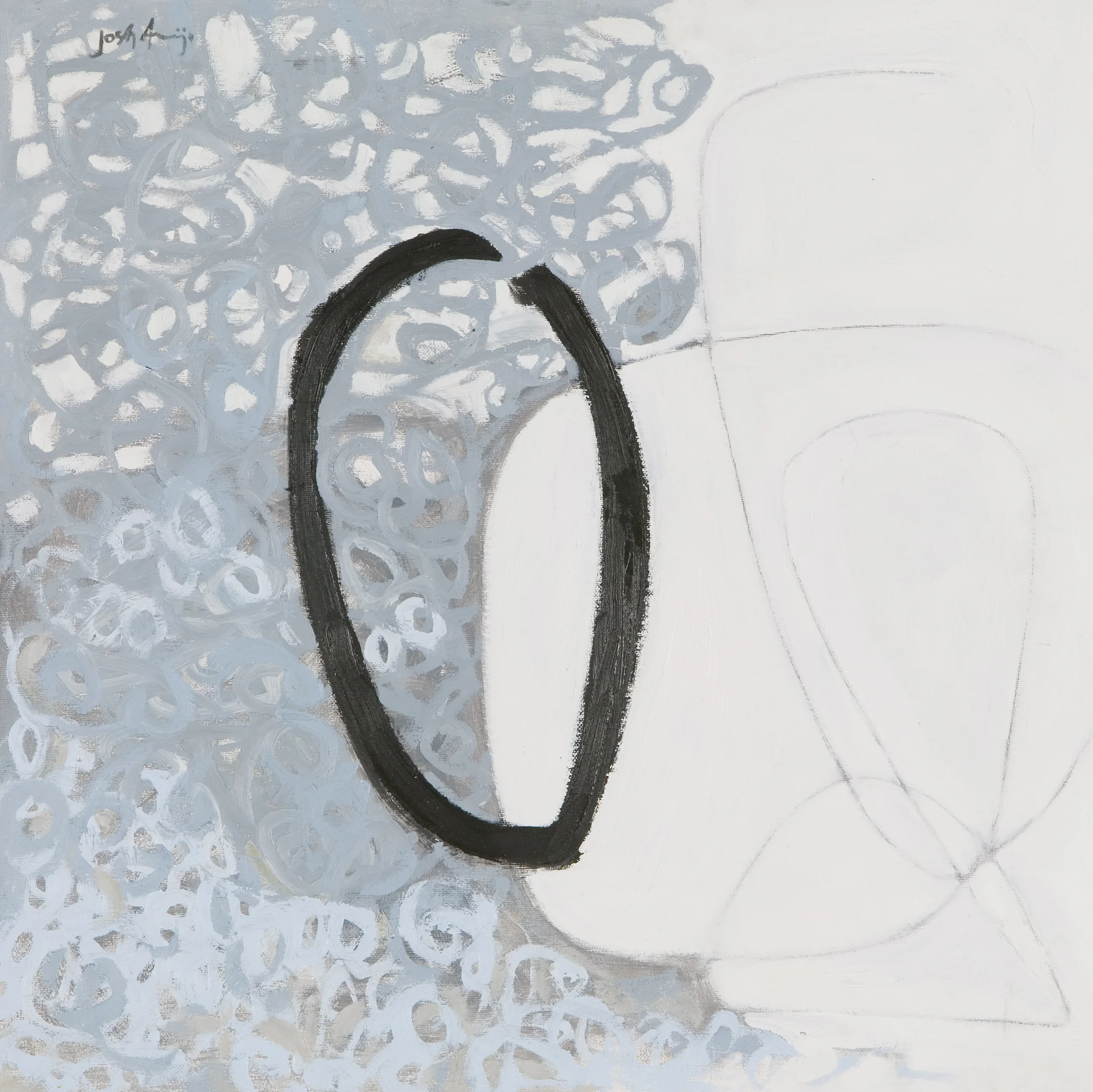 "Center Everywhere" oil on canvas 24x24