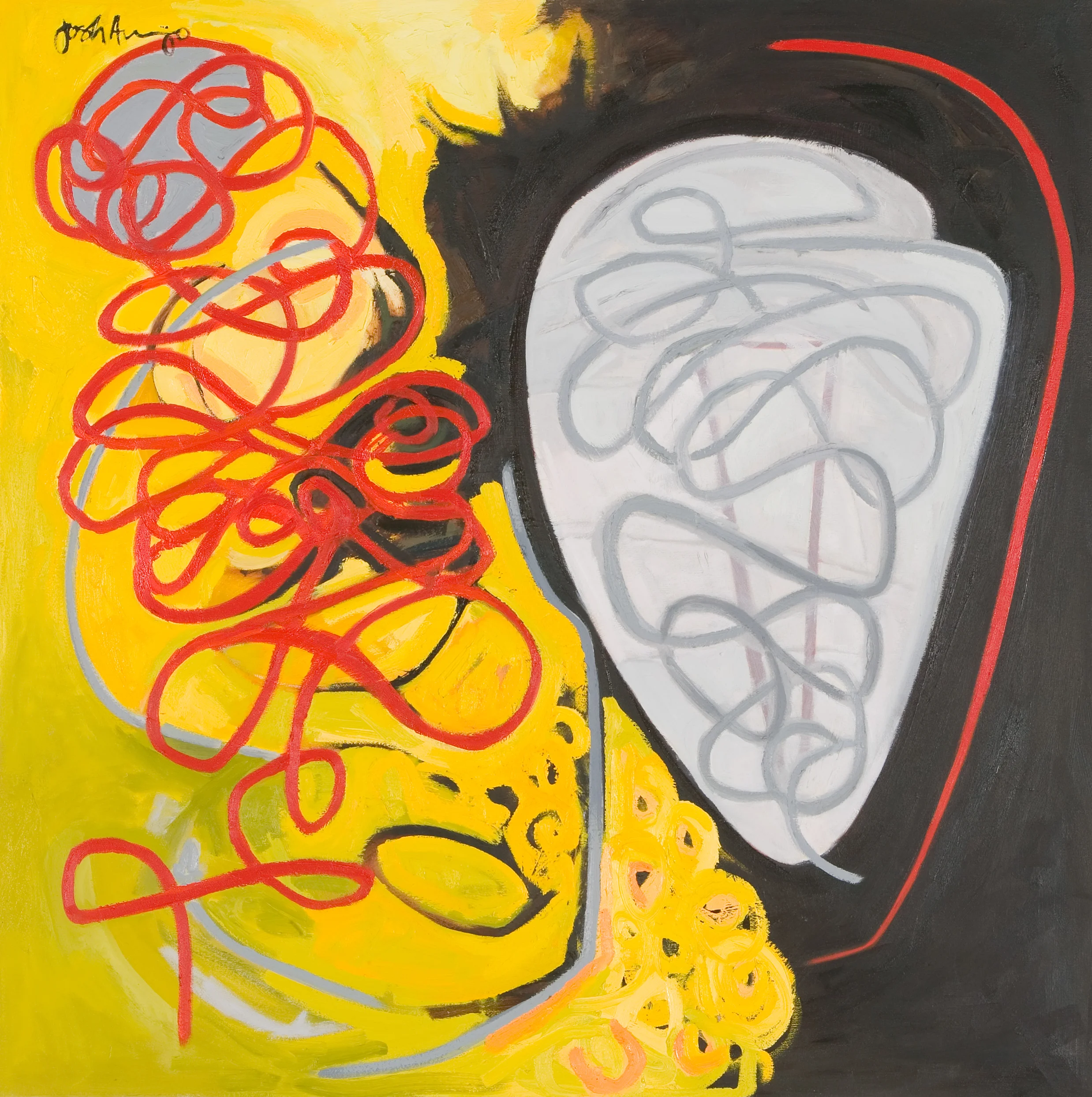 "Edge of Reason" oil on canvas 40x40