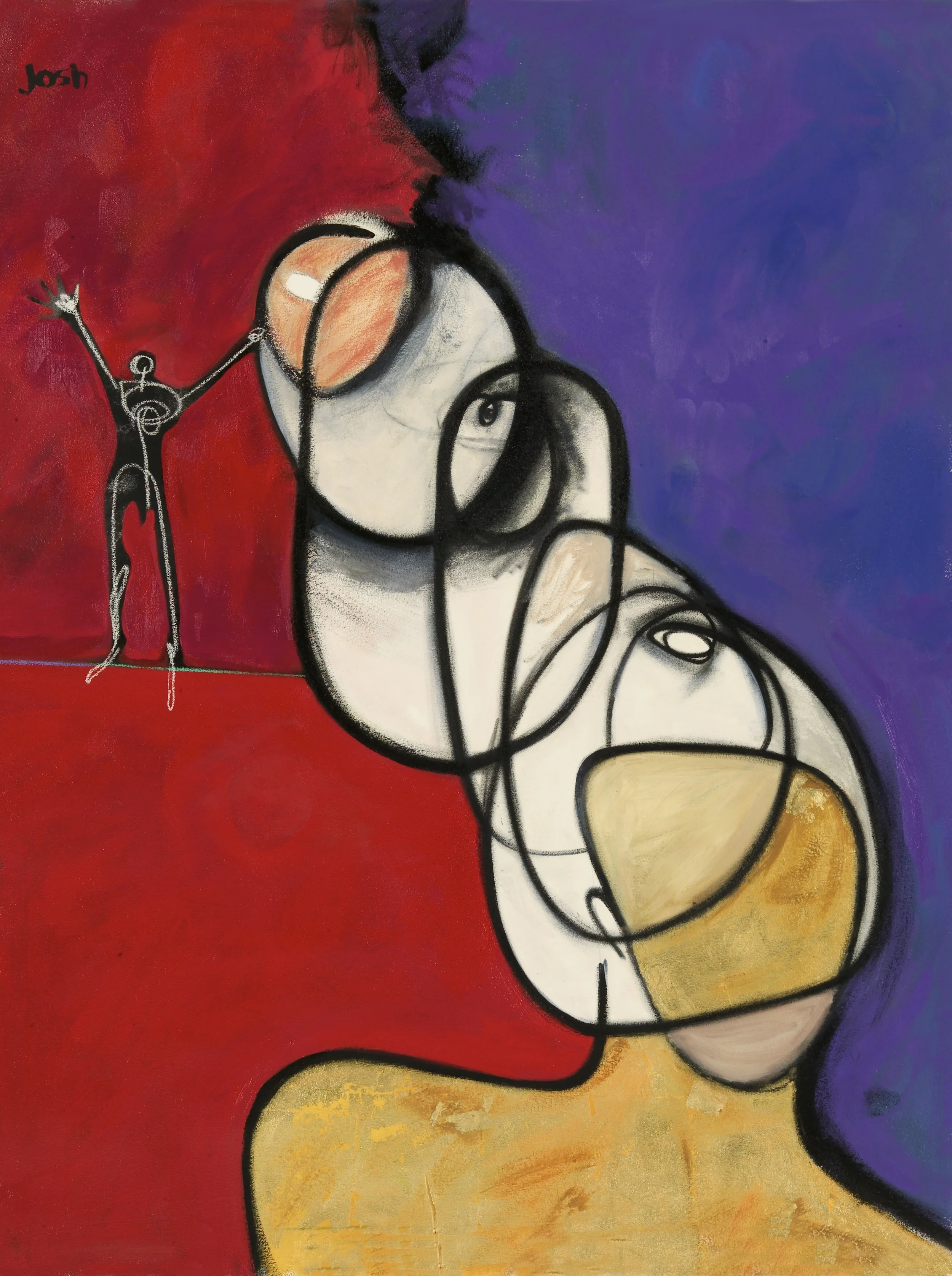 "Attraction" oil on canvas 48x38