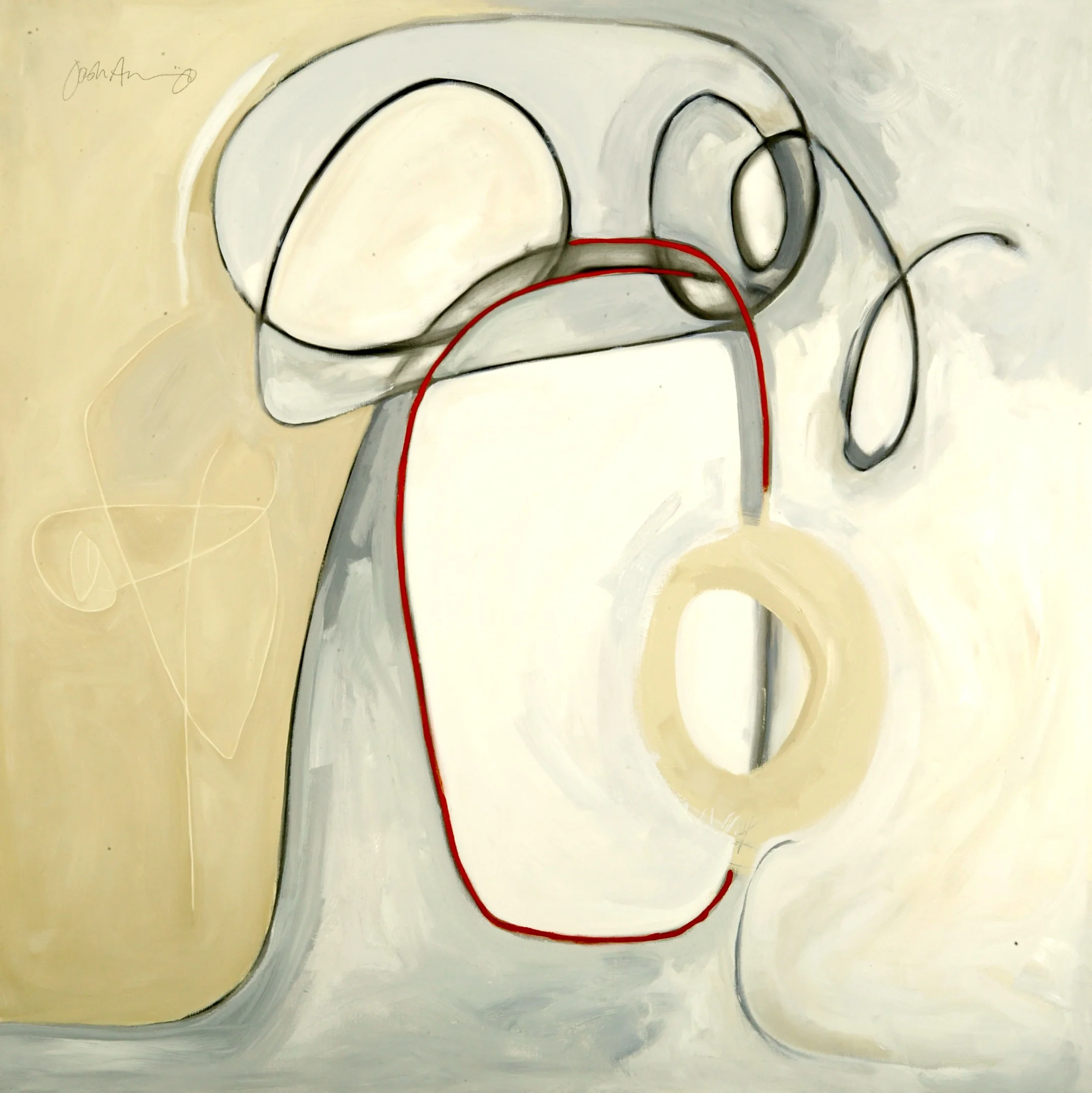 "Little O" oil on canvas 48x48