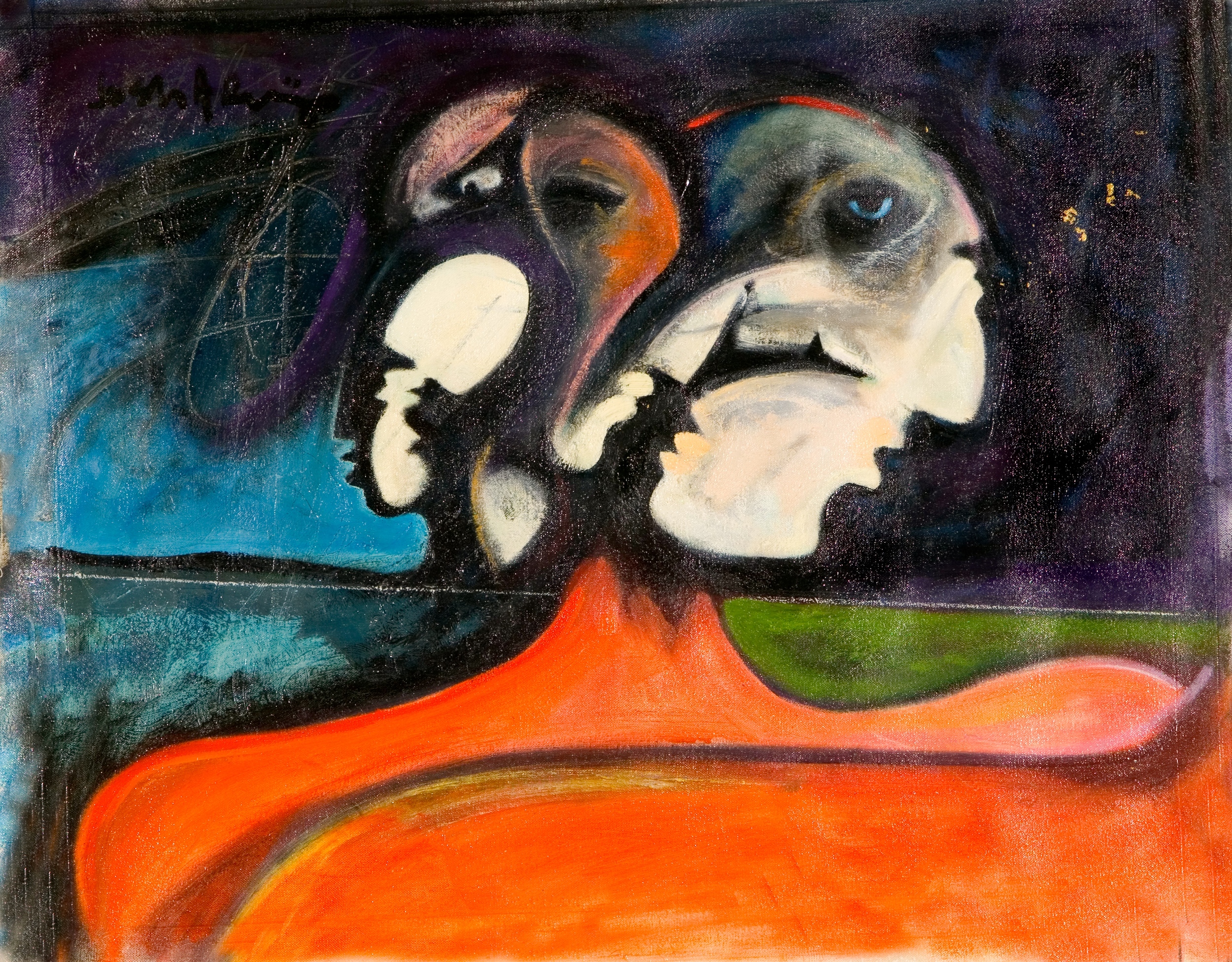 "Of Two Minds" oil on canvas 20x26