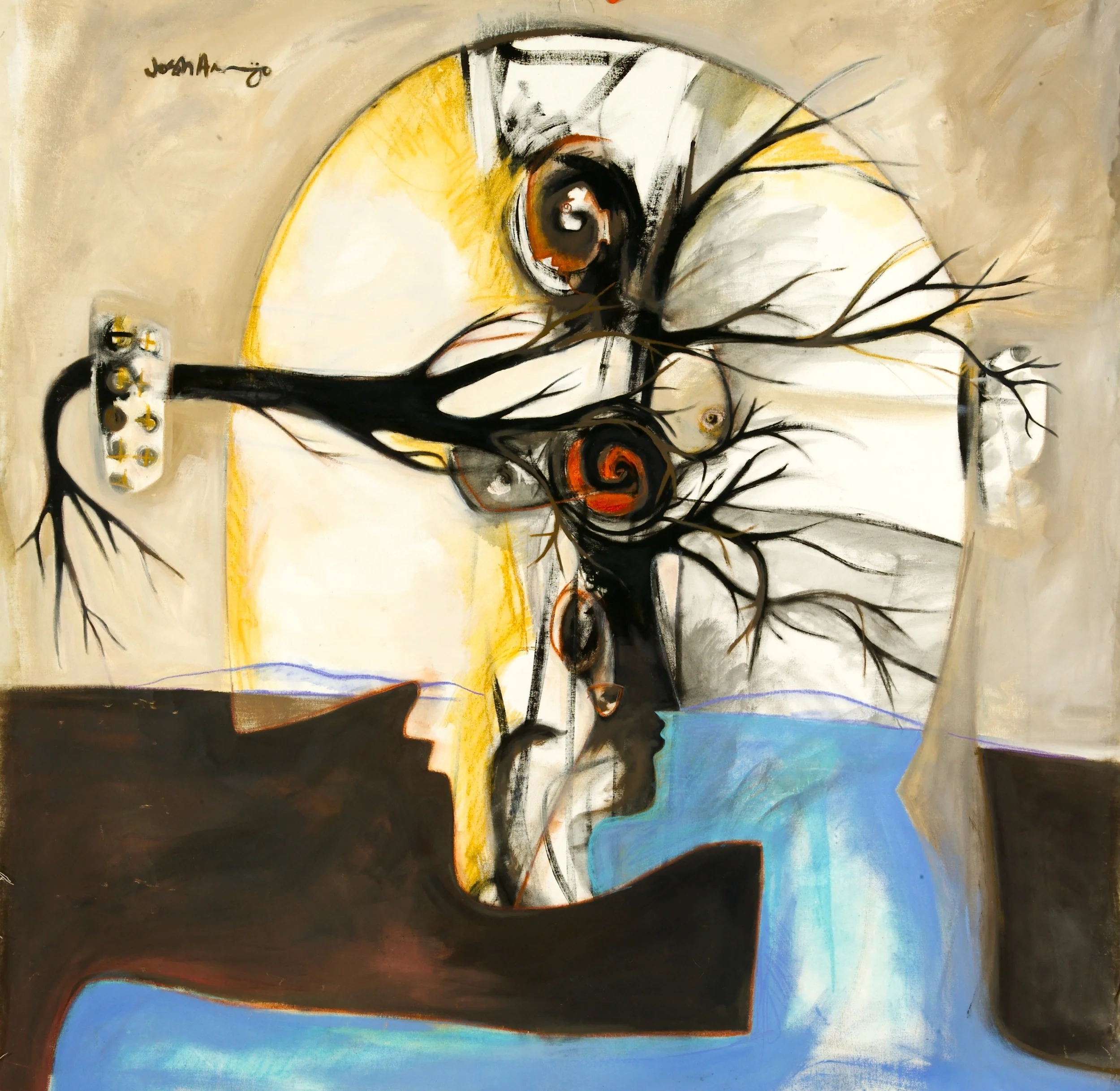 "Head Office" oil on canvas 60x60