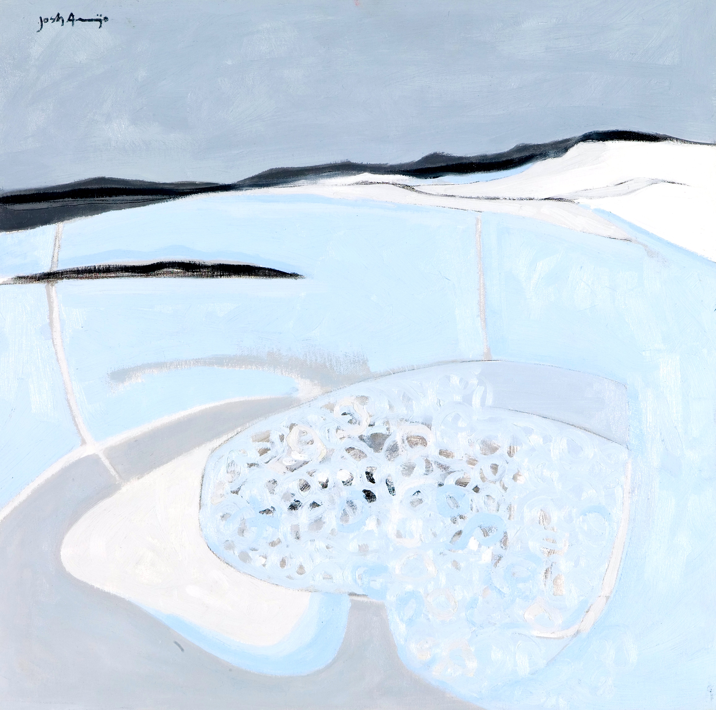 "Flathead Lake" 25x25