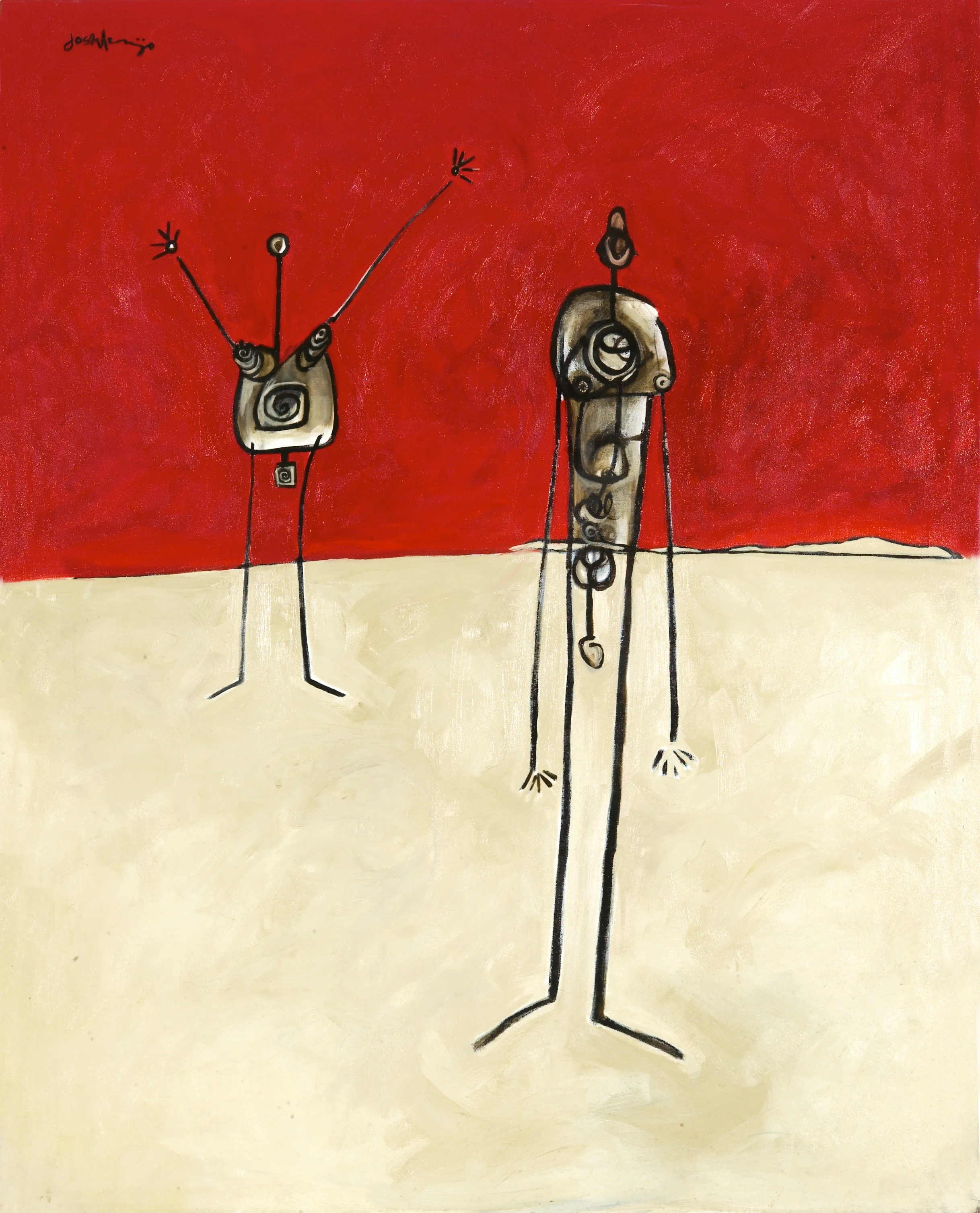 "Tempted In The Desert" oil on canvas 60x48