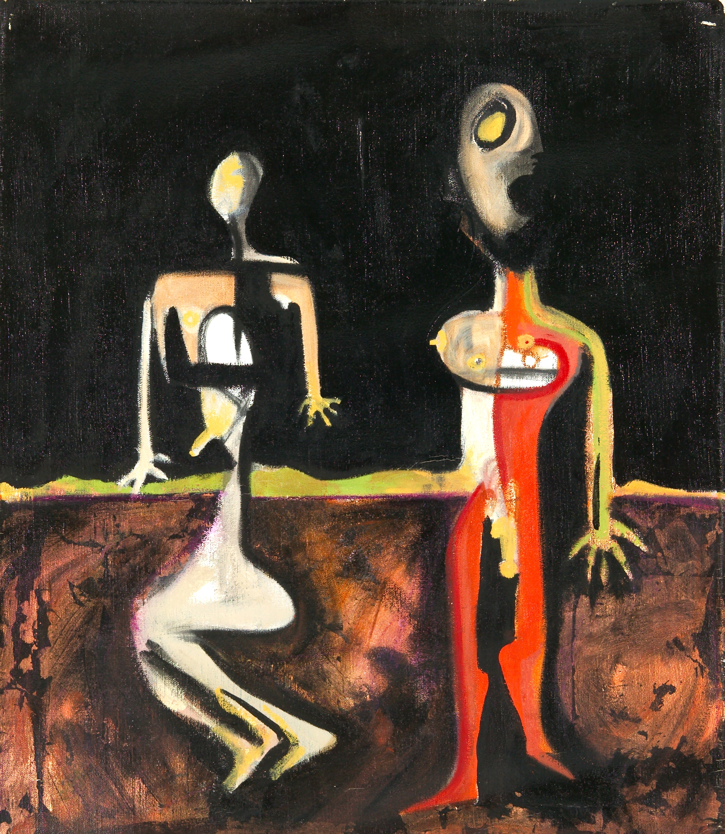 "Scream" oil on canvas 24x21