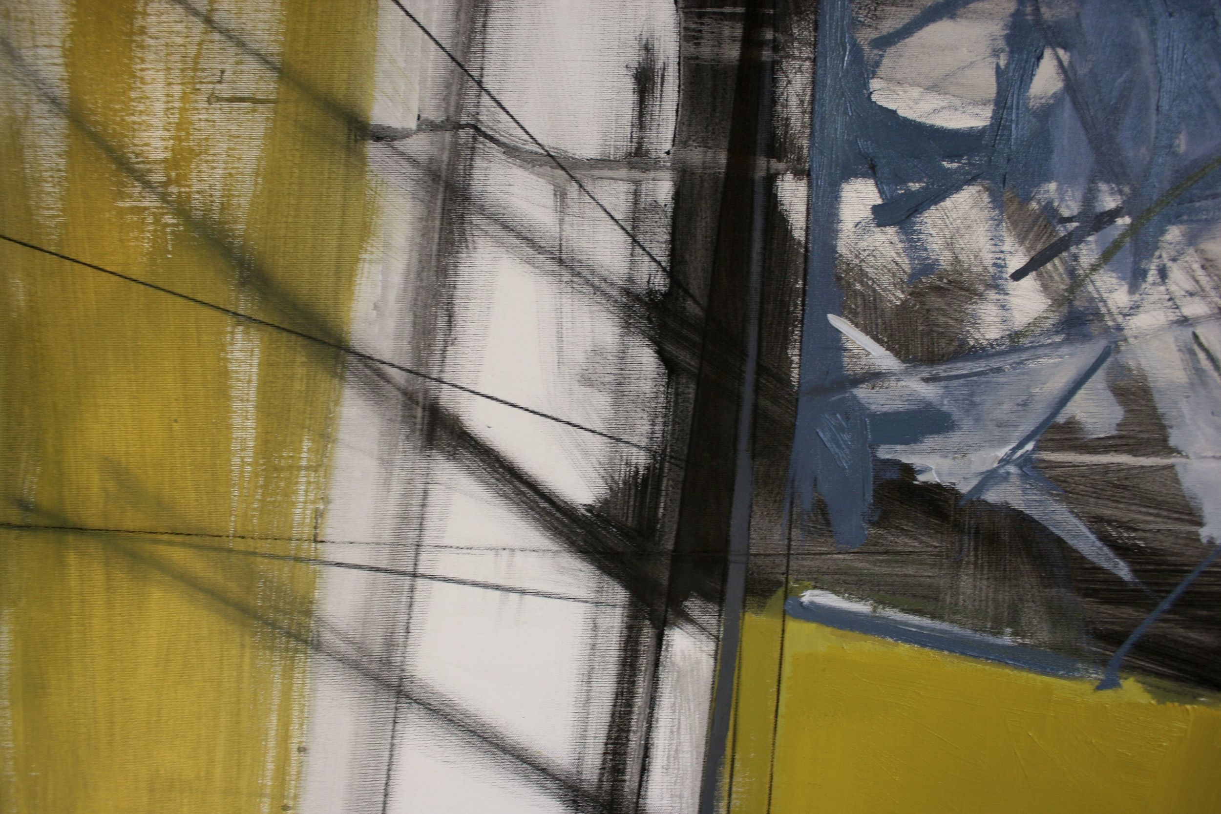 led, ink, paint on canvas 25x40