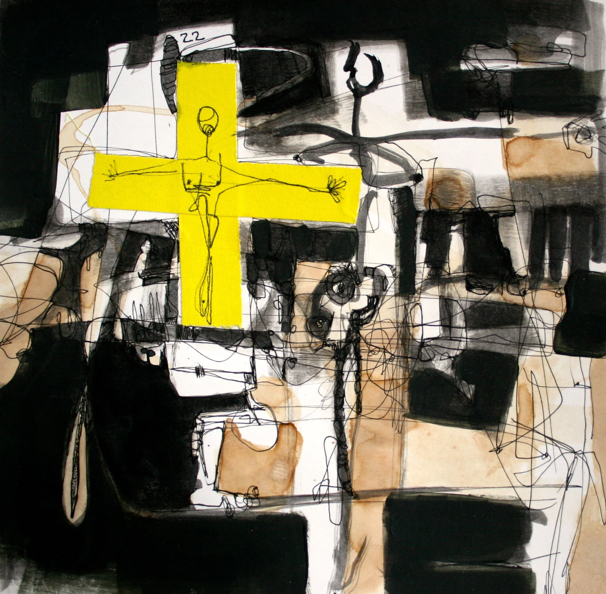  tape . ink on paper / 10x10 