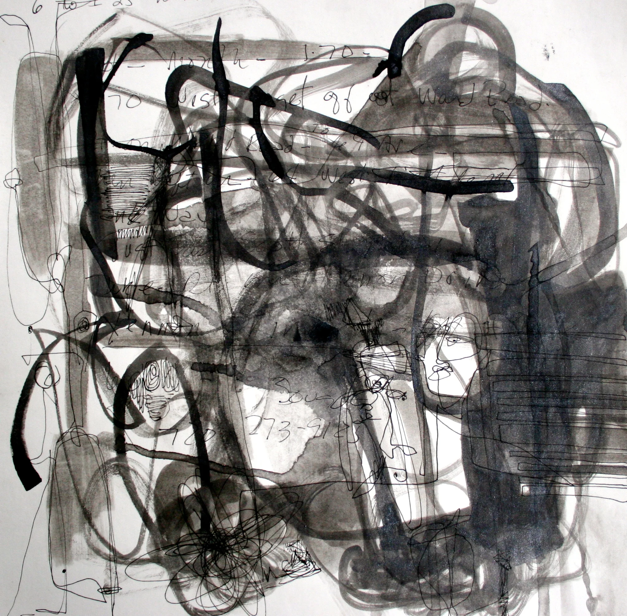  LA / ink on paper / 15x15 