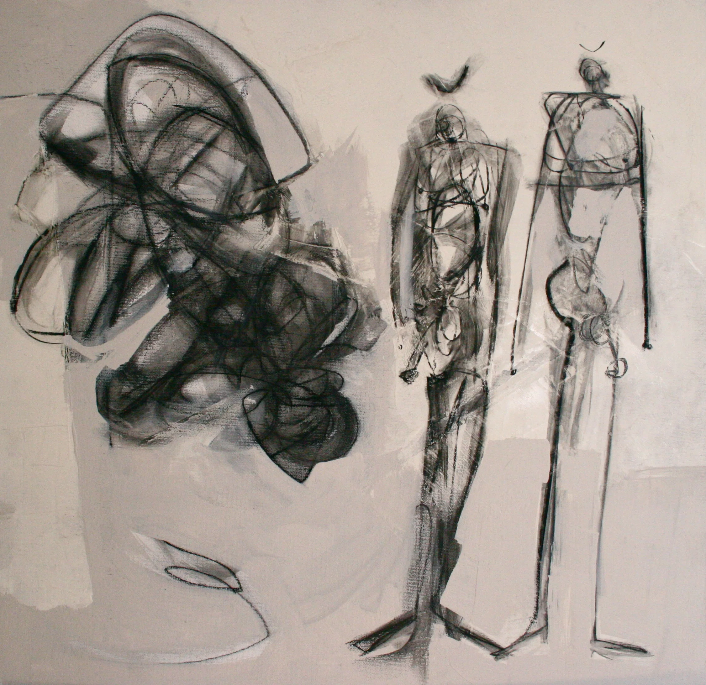 ink on plaster 25x25