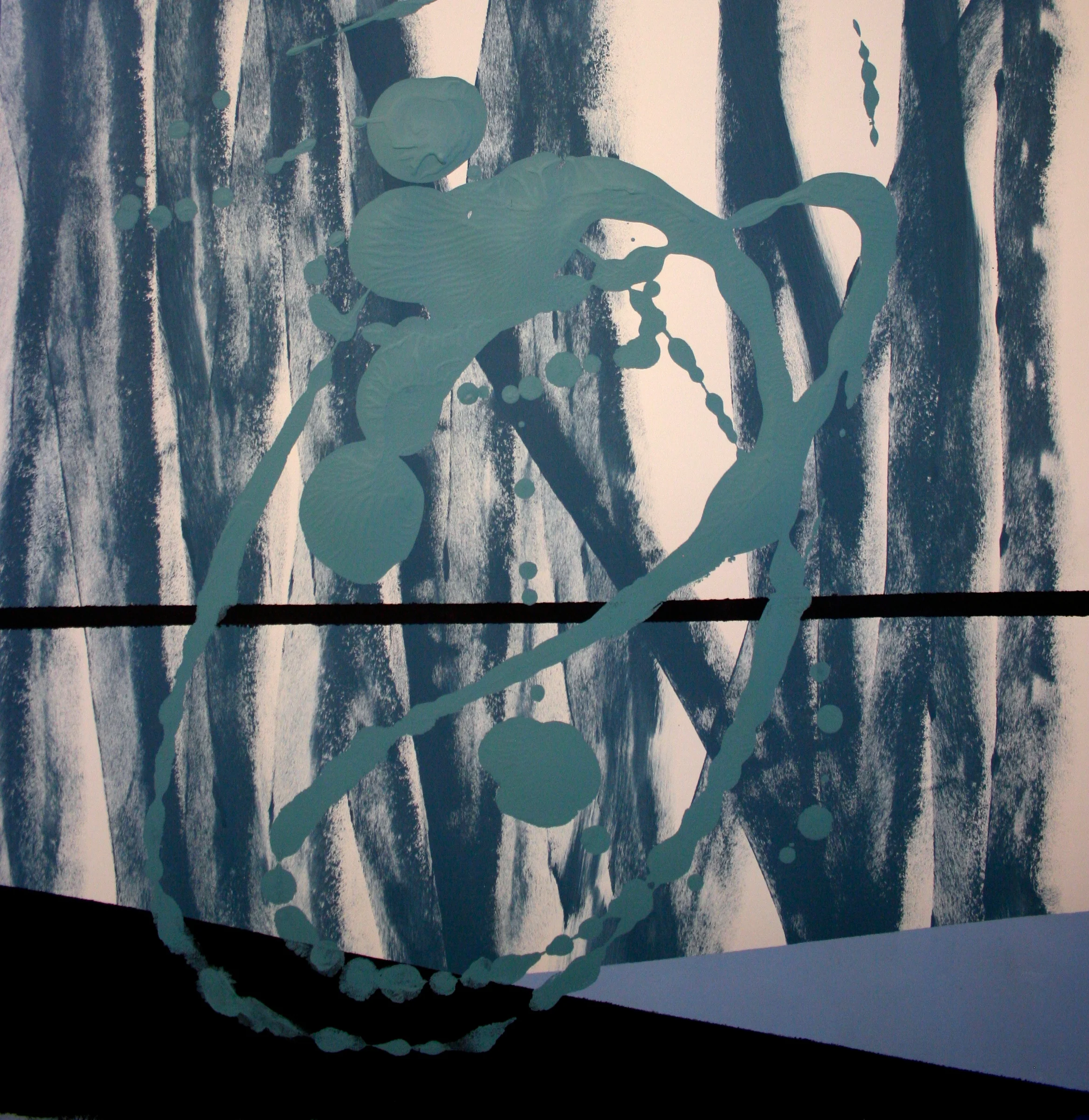  latex on paper / 30x30 