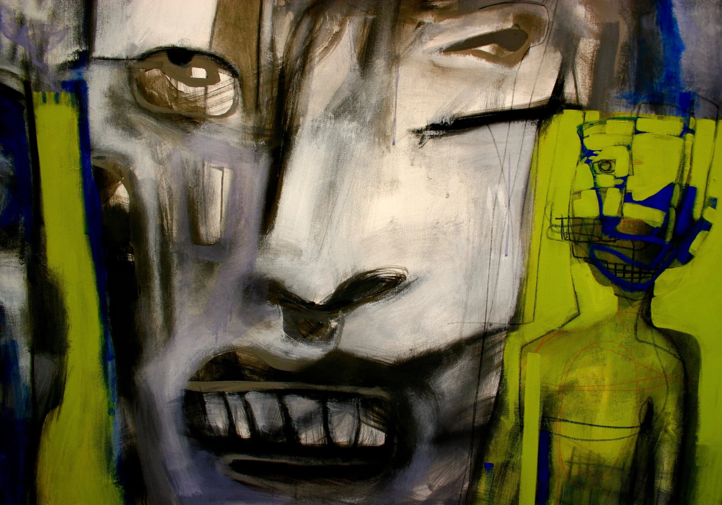 "Jan with Lance in green pastures" 