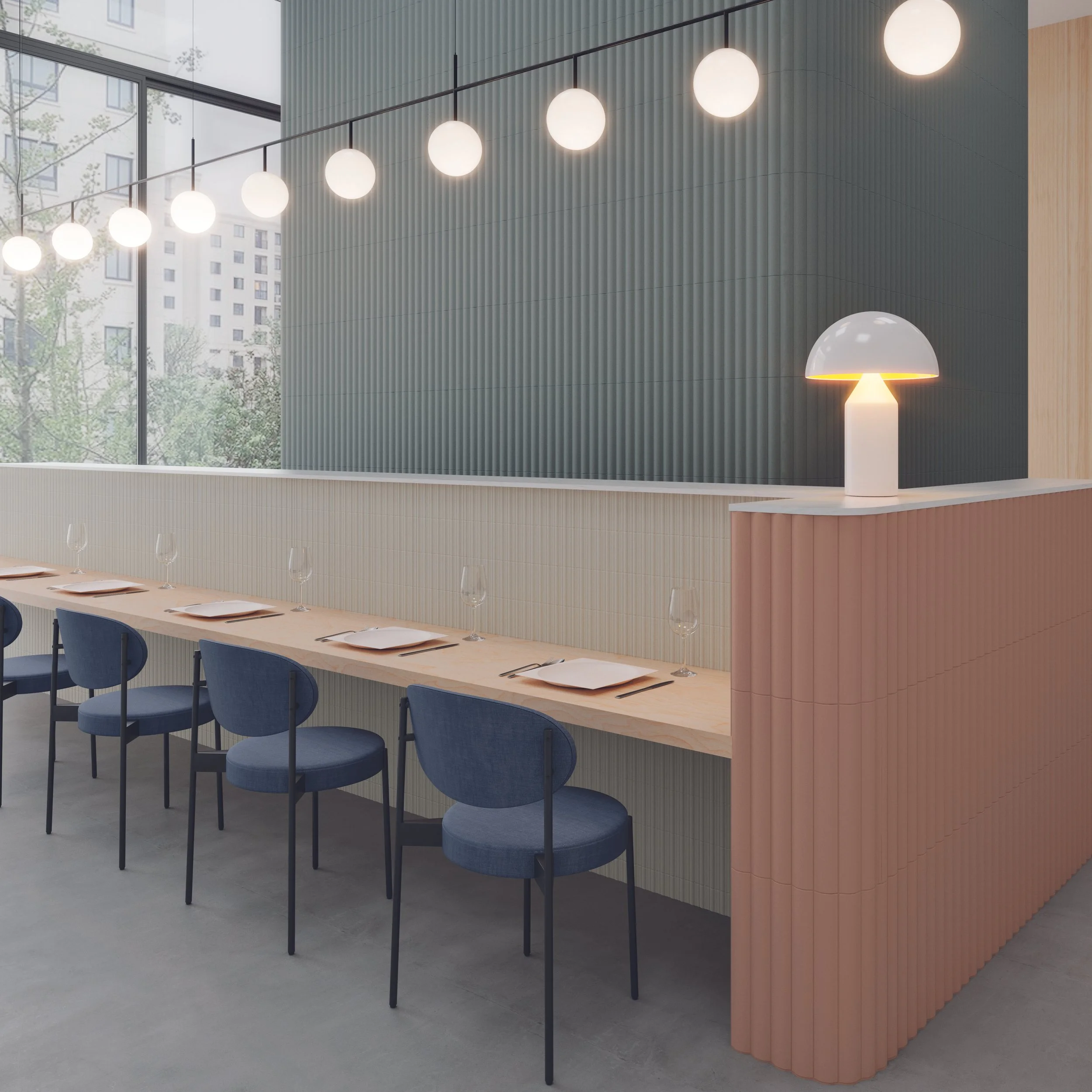 浮島弧形(凸)No.4藍+NO.3粉 5x40 實景.jpg