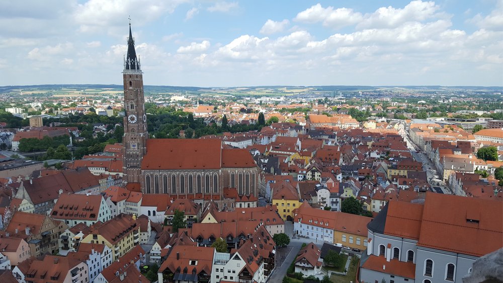 View of Landshut from the castle