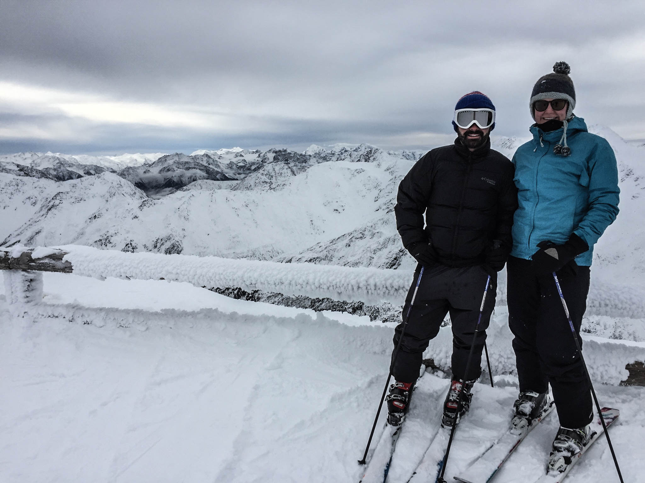 Skiing at the Val Senales Glacier