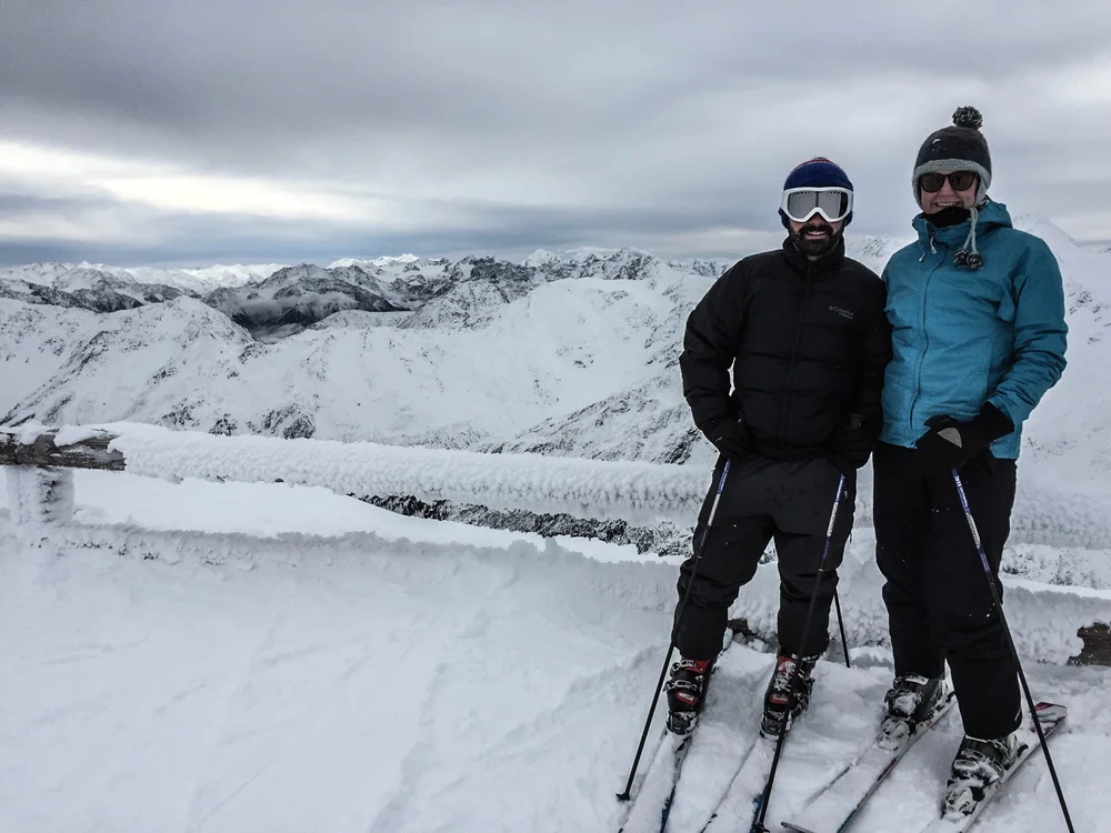 Skiing at the Val Senales Glacier