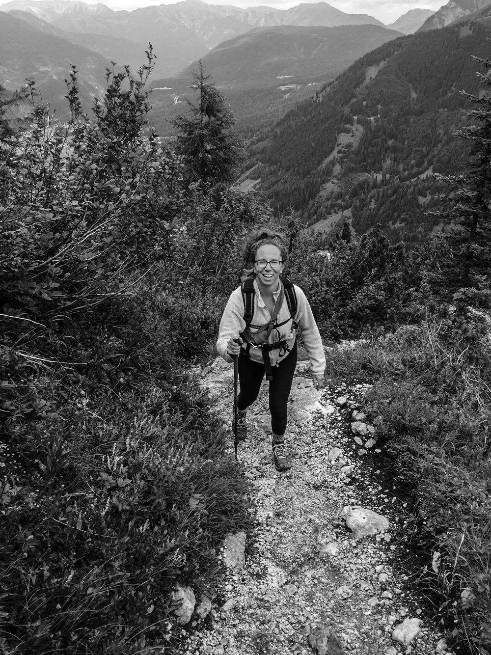 Moments before the very-needed hand holds