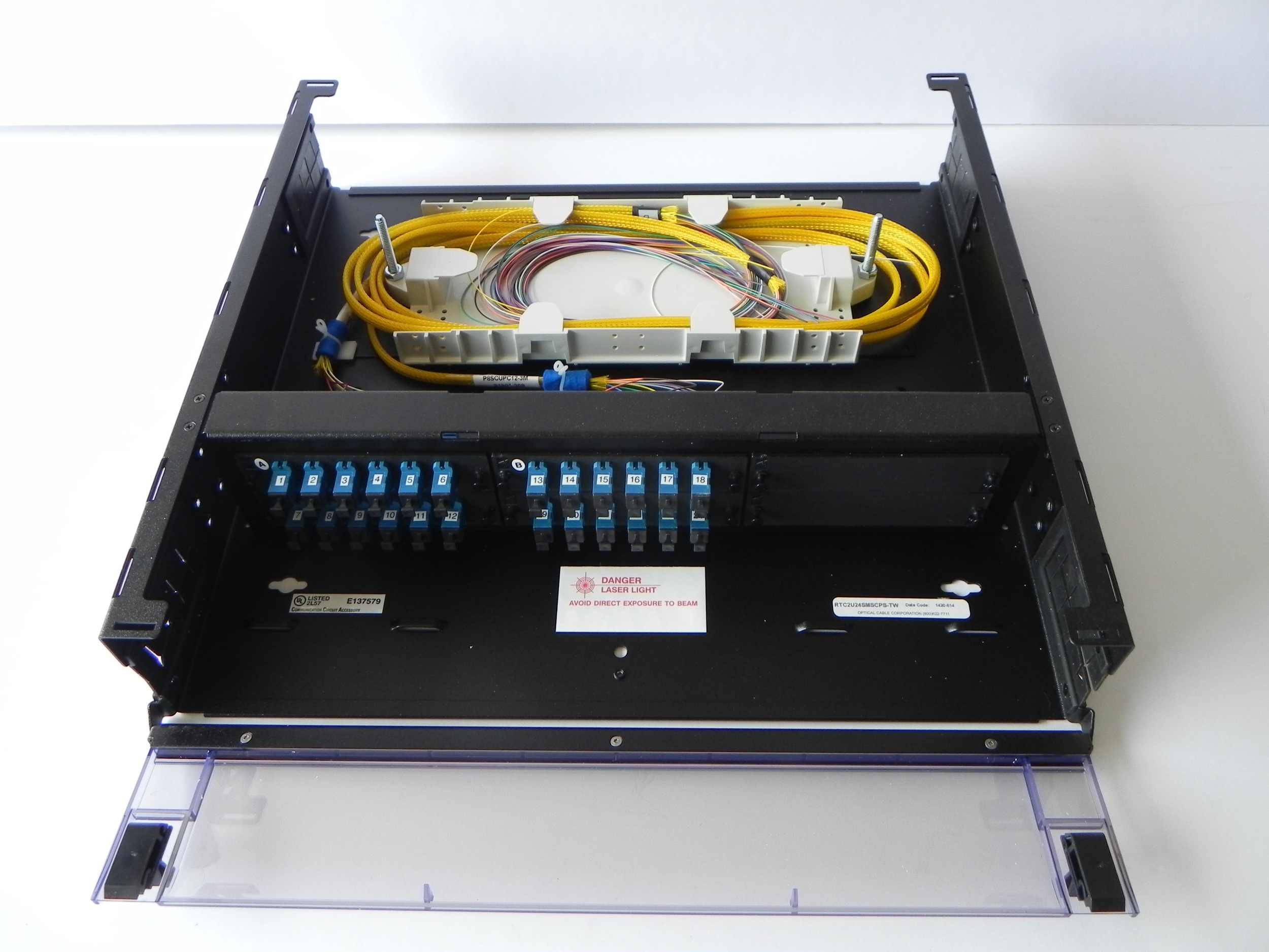 Front Picture of OCC 2RU Panel - 24 SC