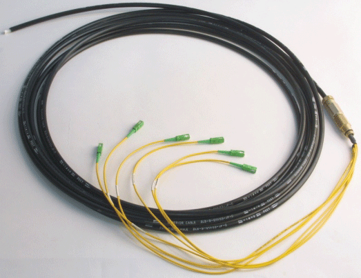Node Cable: SM, SC/APC, 6-Fiber Service Cable with 3mm Protective Jackets