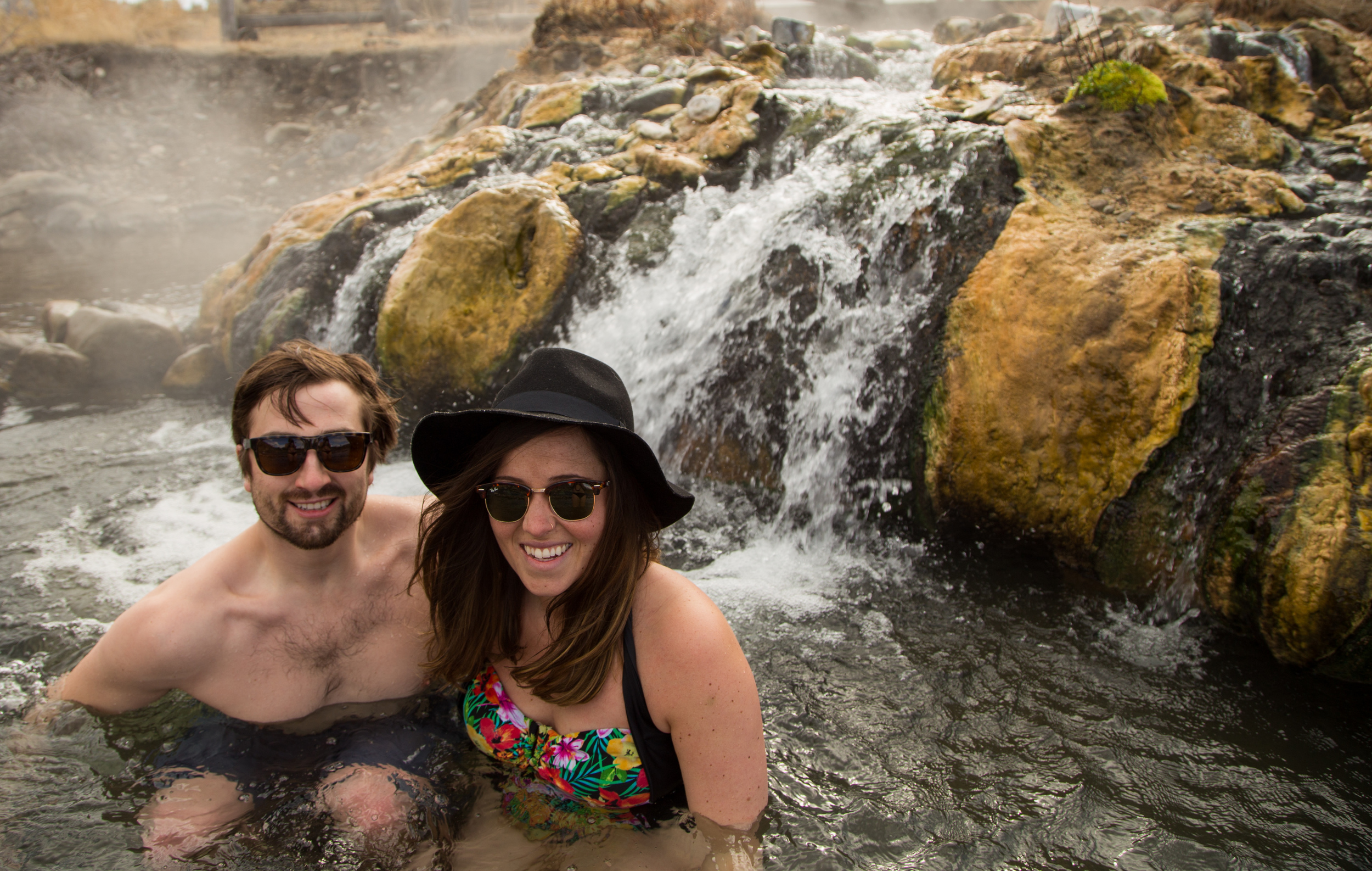 Where the 200+ Degree water hits 40 degree water.