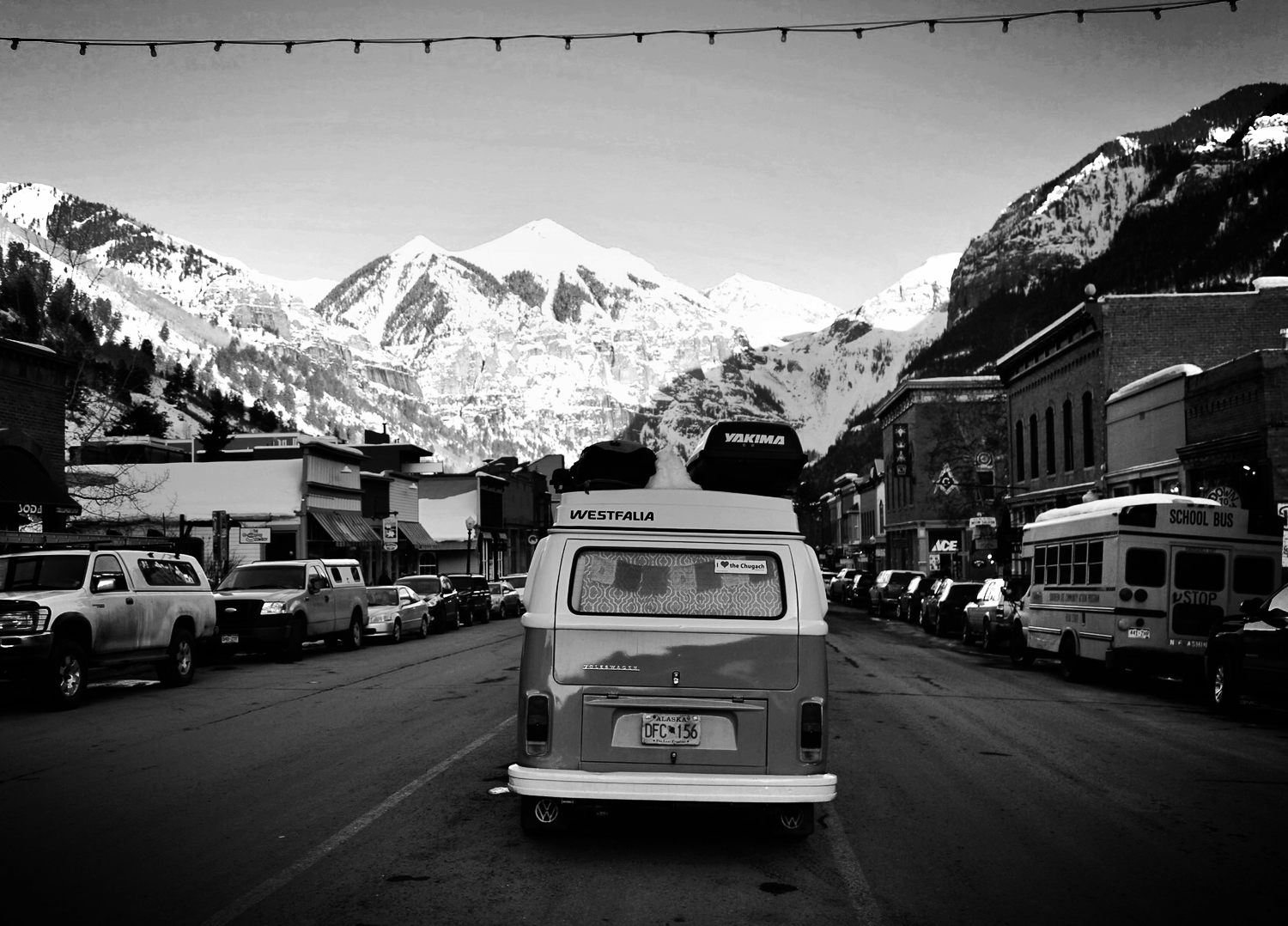 The bus in downtown Telluride.